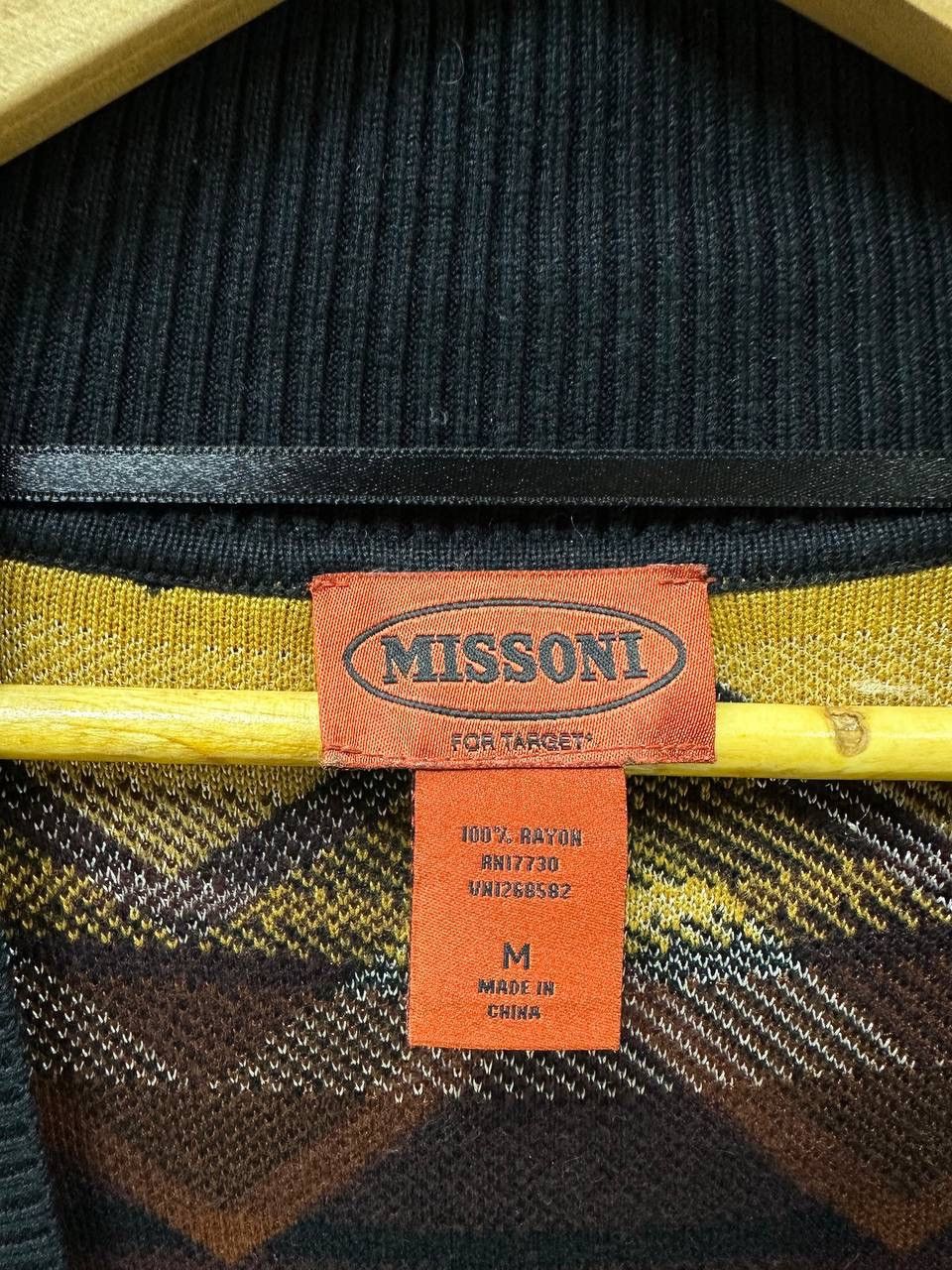 Missoni × Vintage Vintage Missoni Zigzag Open Cardigan Sweater Size US M / EU 48-50 / 2 - 9 Thumbnail
