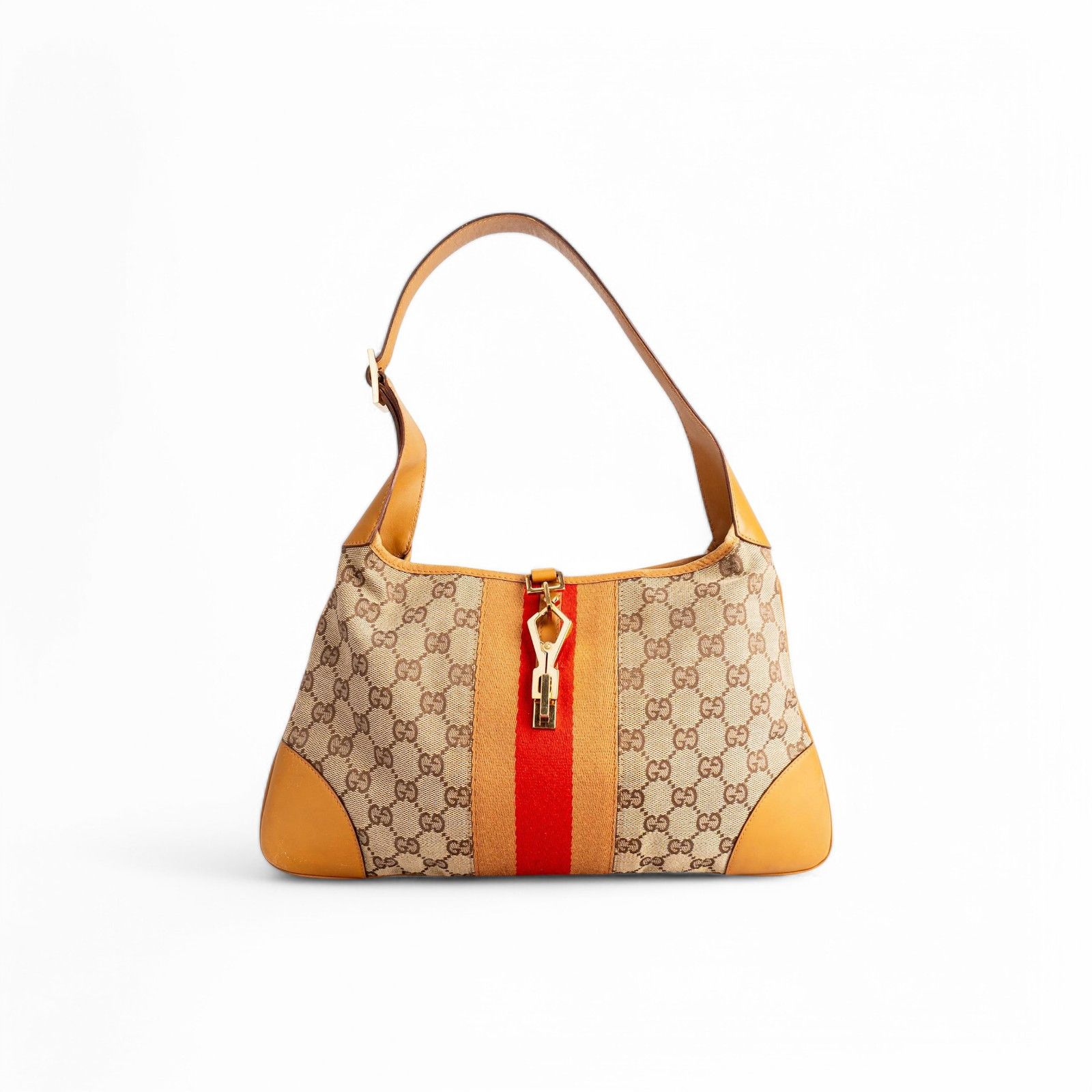 Gucci Gucci - Sherry Line Vintage Beige Shoulder Bag Monogram Size ONE SIZE - 1 Thumbnail
