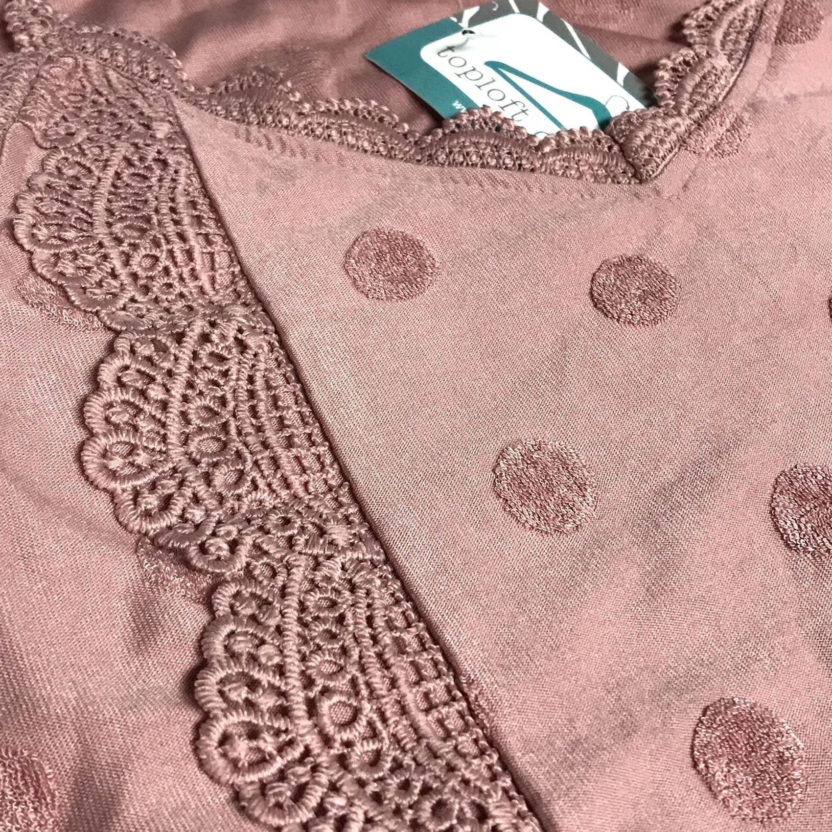 Pinko Mine Women Pink Swiss Dot Crochet Trim Cropped Strappy Camisole Tank Top S Size S / US 4 / IT 40 - 4 Thumbnail