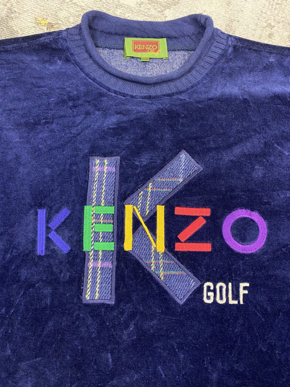 Kenzo Vintage Kenzo Velvet Sweatshirt Size US M / EU 48-50 / 2 - 4 Thumbnail