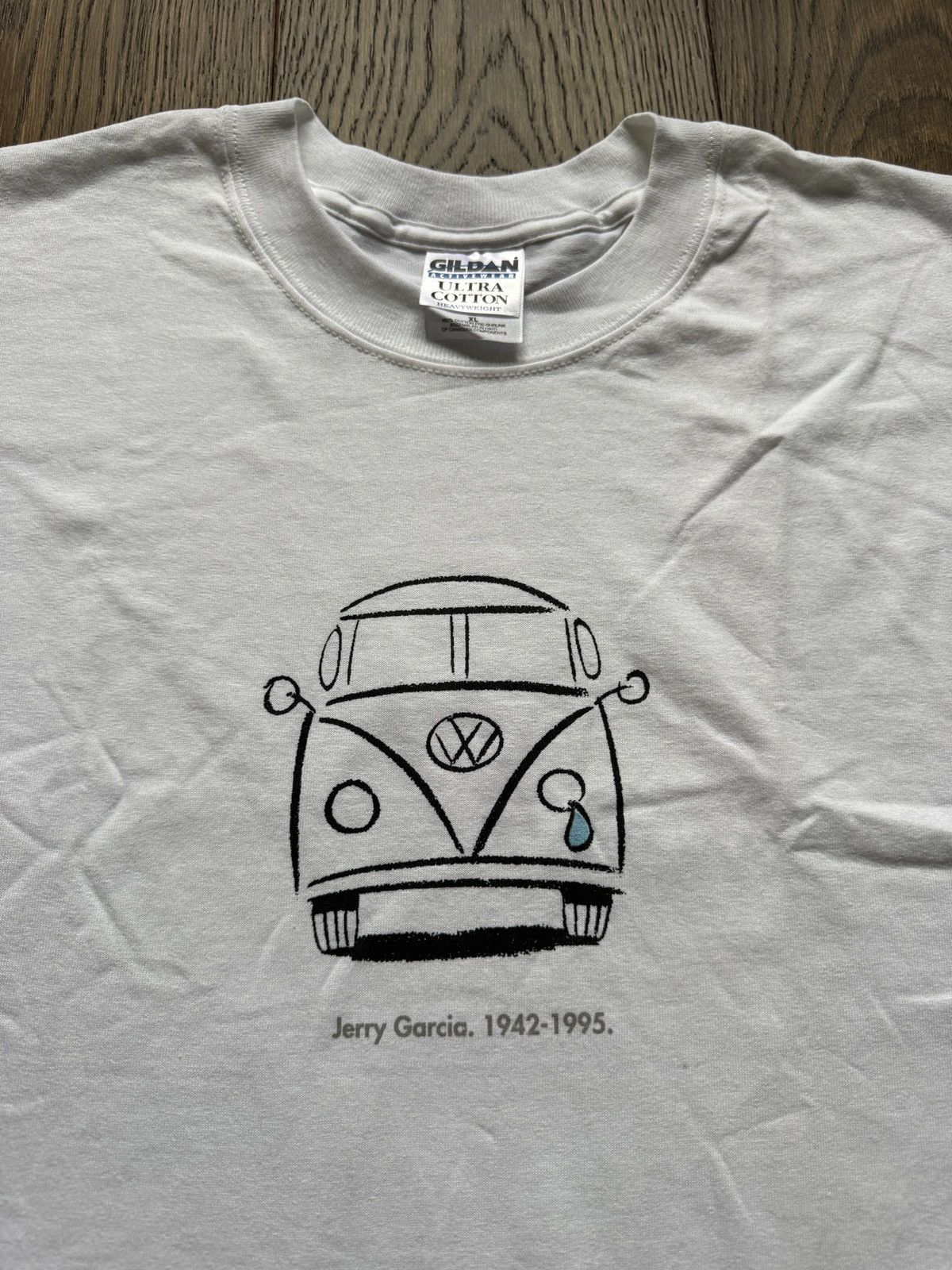 Vintage Vintage 90s Jerry Garcia Volkswagen Graphic Tee Size US XL / EU 56 / 4 - 1 Thumbnail