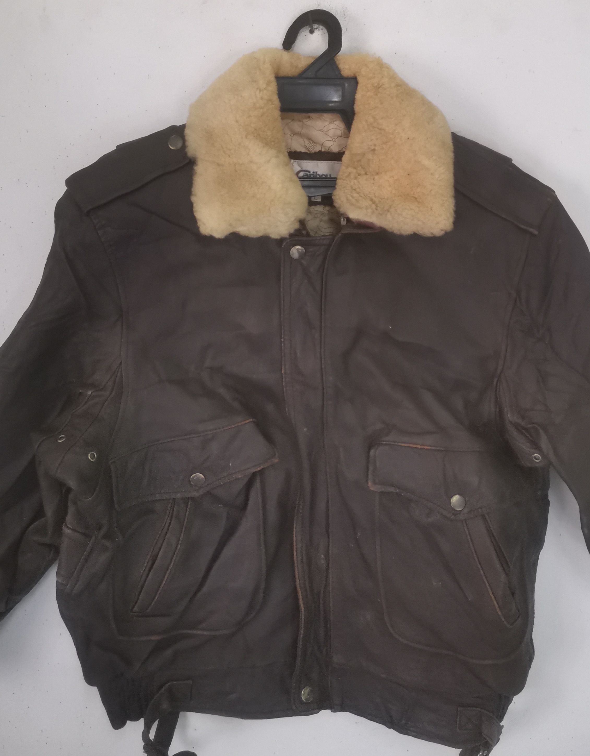 Designer × Vintage Rare Caribou Mountaineering leather jacket Size US M / EU 48-50 / 2 - 2 Thumbnail