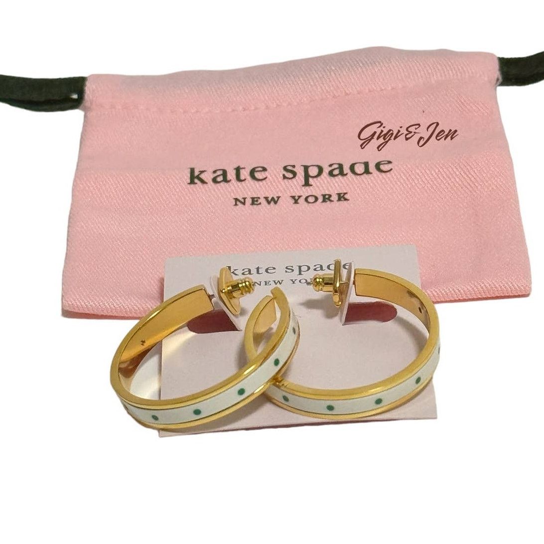 Kate Spade Kate Spade Herritage Spade Sun Dot Hoop Earrings Size ONE SIZE - 1 Thumbnail