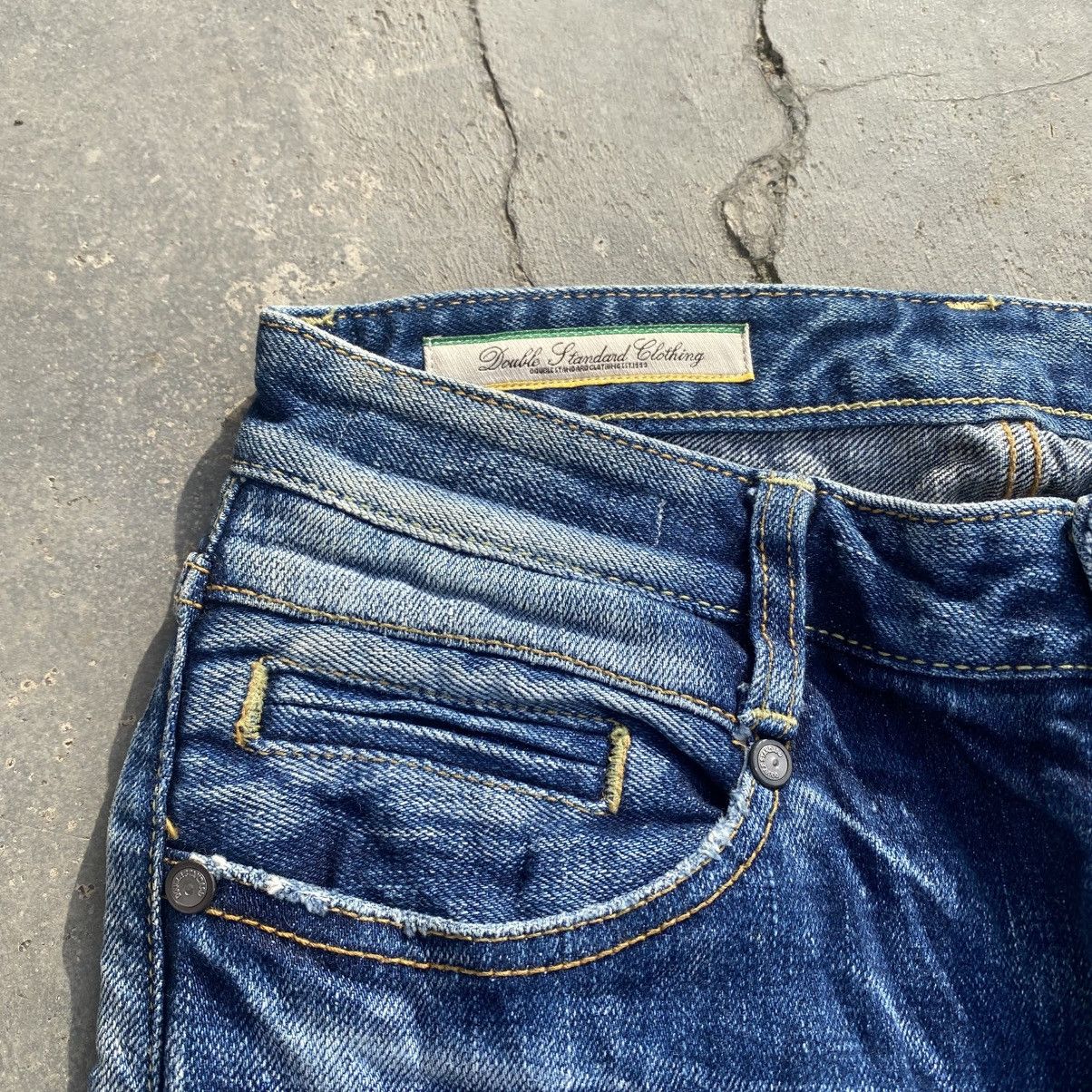 14th Addiction DOUBLE STANDARD Distressed Repaired UNDERCOVER Jeans Size US 27 - 8 Thumbnail