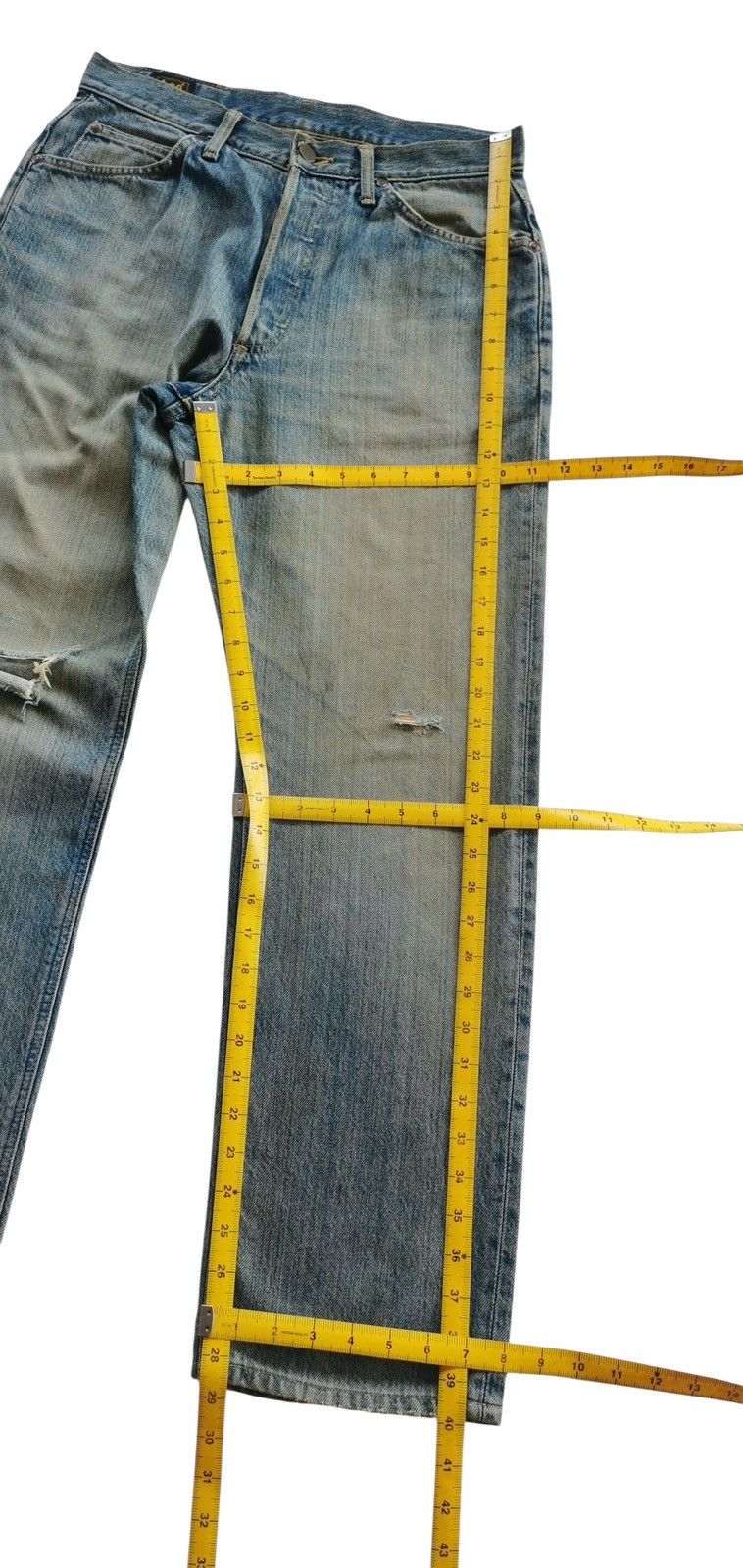 Edwin Vintage Lee x Edwin Mud Wash Jeans Size 32x33 Made in Japan Size US 31 - 12 Thumbnail