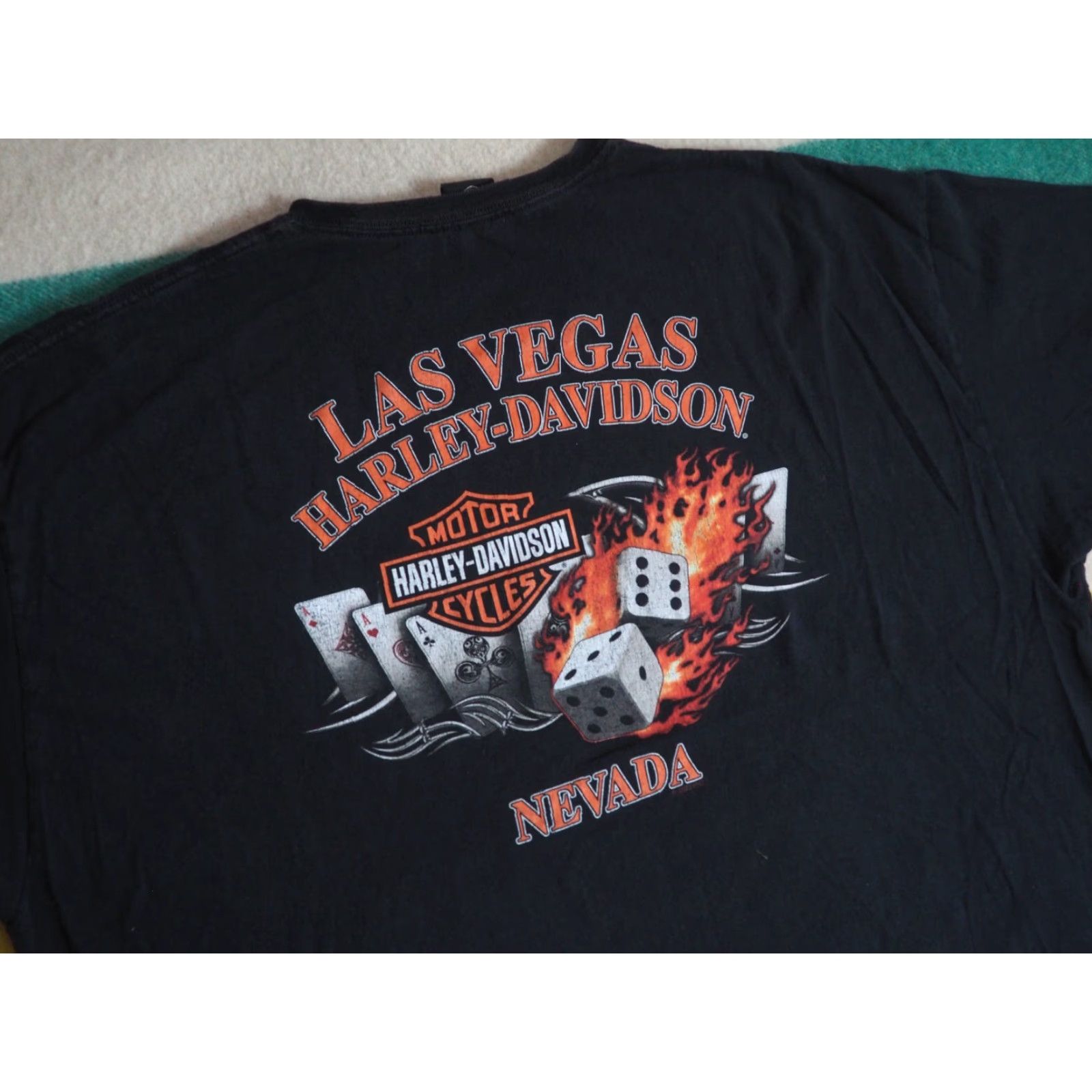 Harley Davidson Harley-Davidson Shirt Biker Logo Graphic Print Crew Neck T-Shirt Mens 3XL Black Size US XXL / EU 58 / 5 - 3 Thumbnail