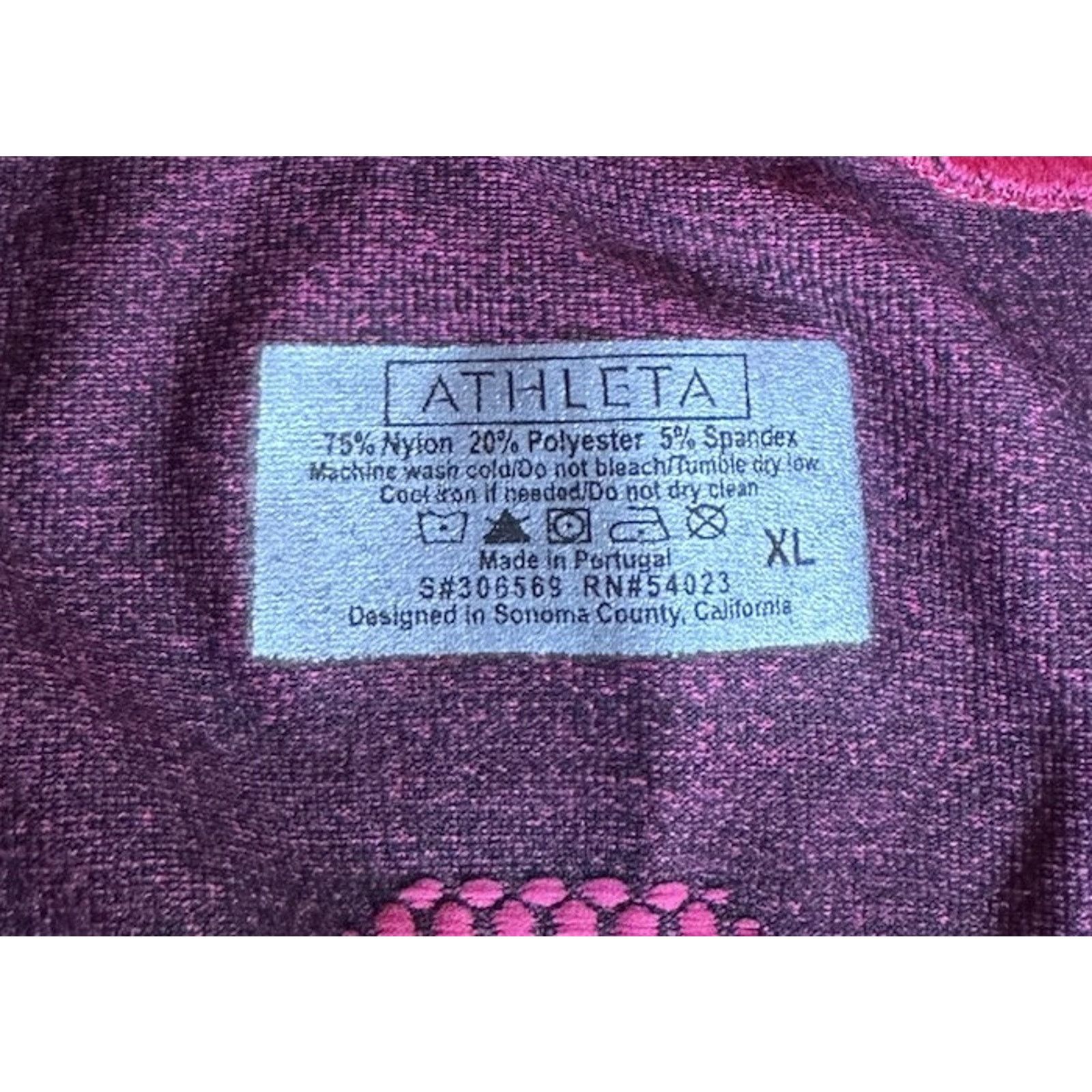 Athleta Athleta Pink Ombre Twist 1/4 Zip Thumbhole Activewear Top XL Size XL / US 12-14 / IT 48-50 - 10 Thumbnail