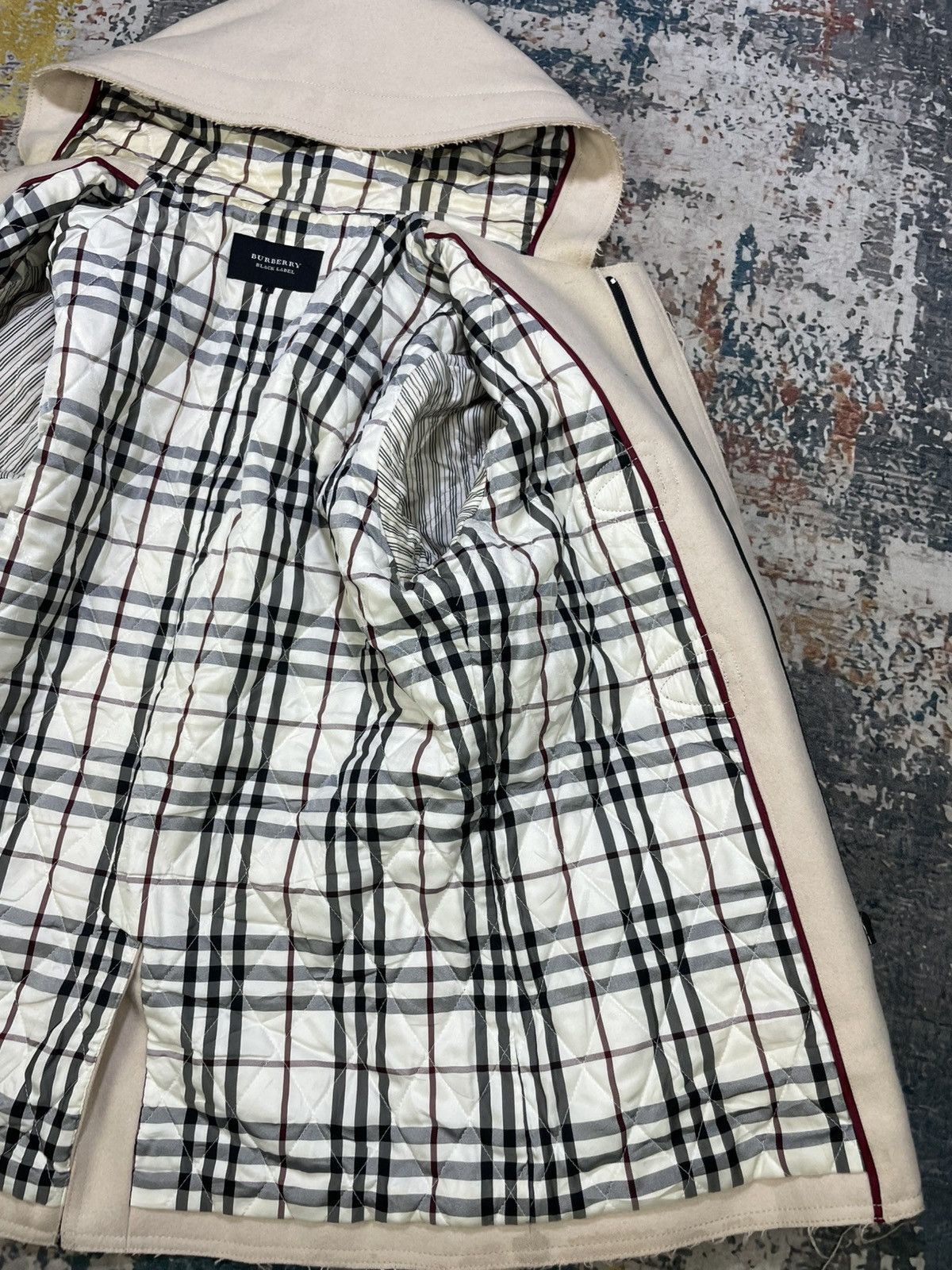 Burberry Burberry Black Label Check Lined Duffle Coat Size US L / EU 52-54 / 3 - 9 Thumbnail