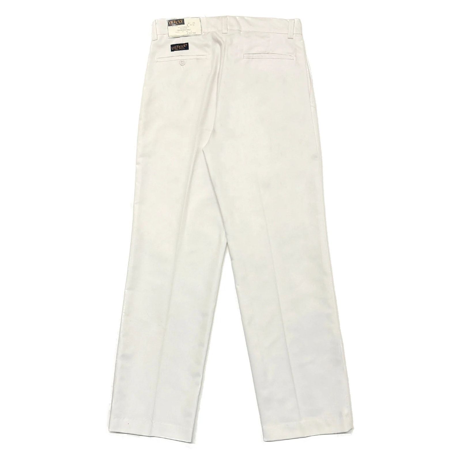 Ben Davis 1990s Deadstock Dee Cee White Twill Work Pants – Made in USA Size US 28 / EU 44 - 2 Thumbnail