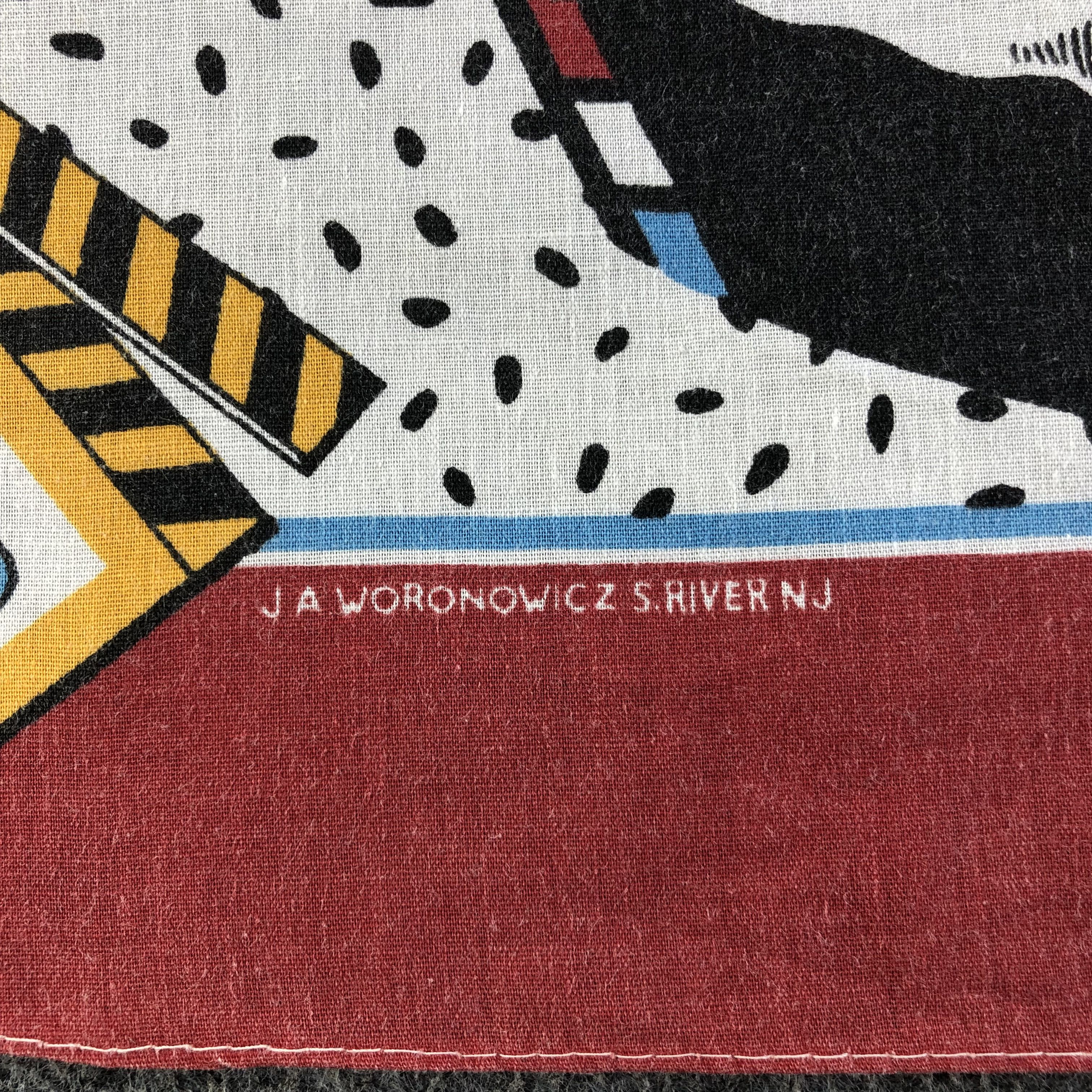 Disney × Mickey Mouse × Vintage Mickey and Friends Handkerchief Bandana Neckerchief H2314B Size ONE SIZE - 3 Thumbnail