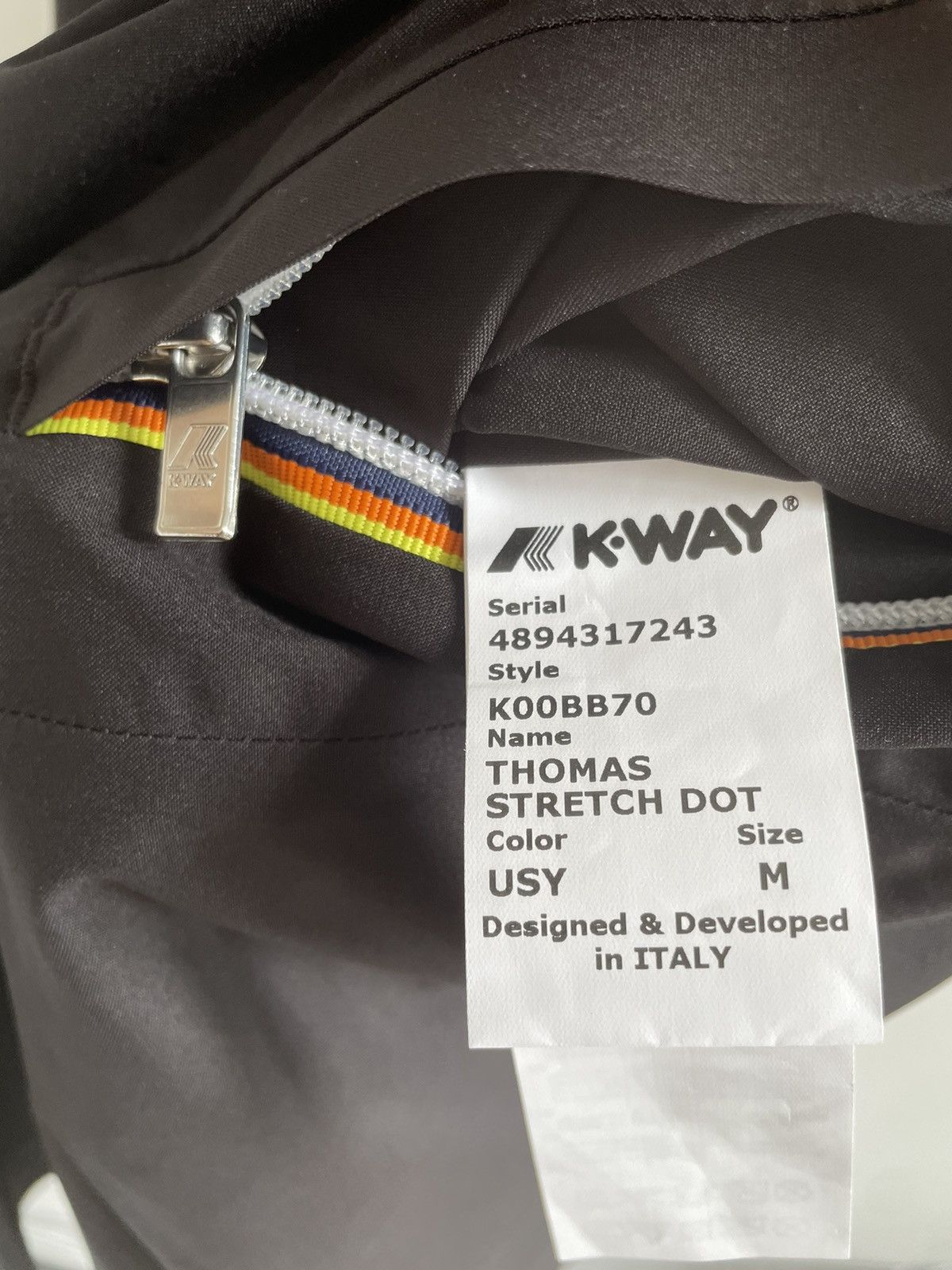 K-Way K-way parka waterproof model Thomas Size M Matte Black Size US S / EU 44-46 / 1 - 8 Thumbnail