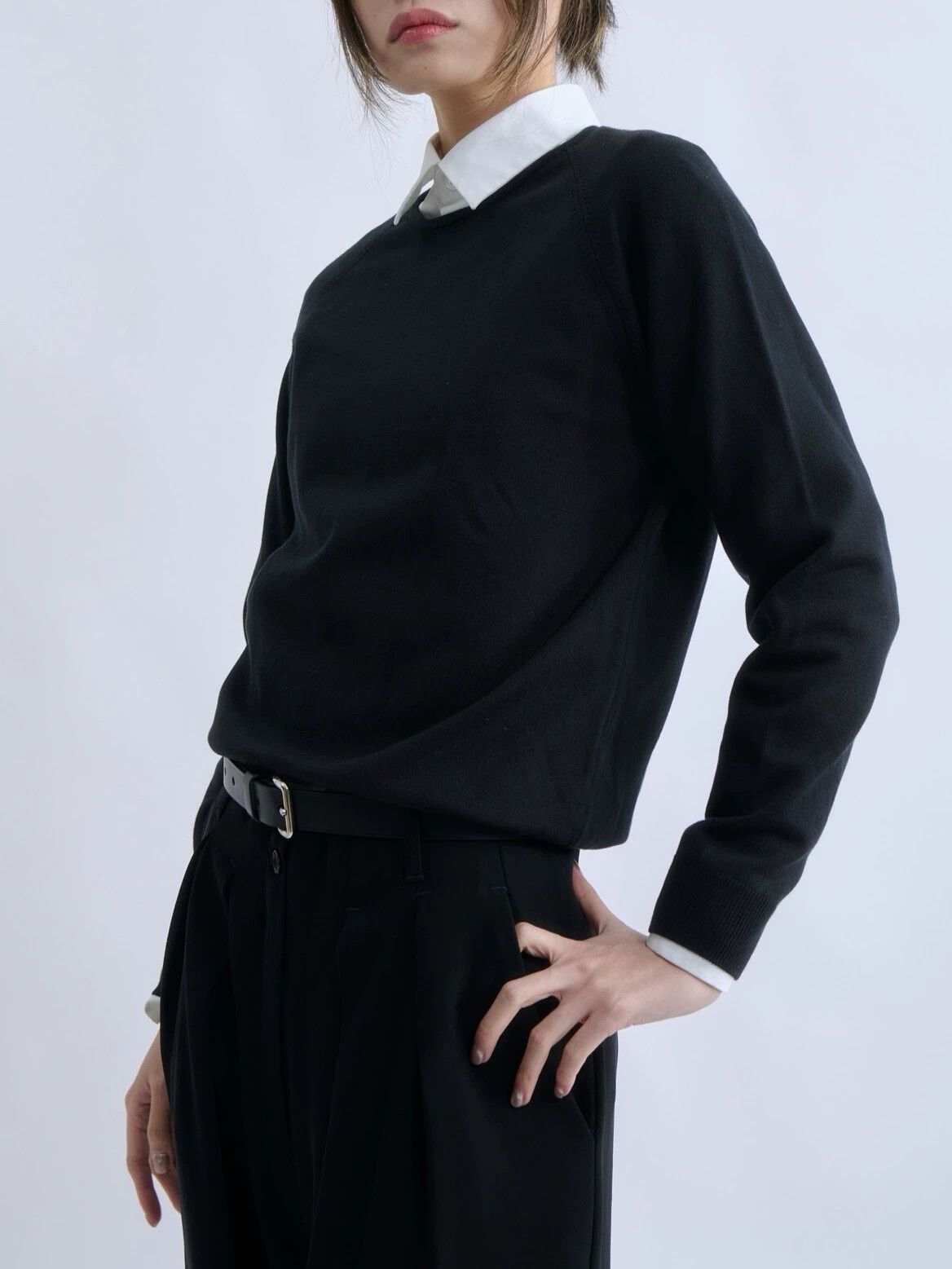 The Row THE ROW Black Silk Knit Top Size XS / US 0-2 / IT 36-38 - 1 Thumbnail