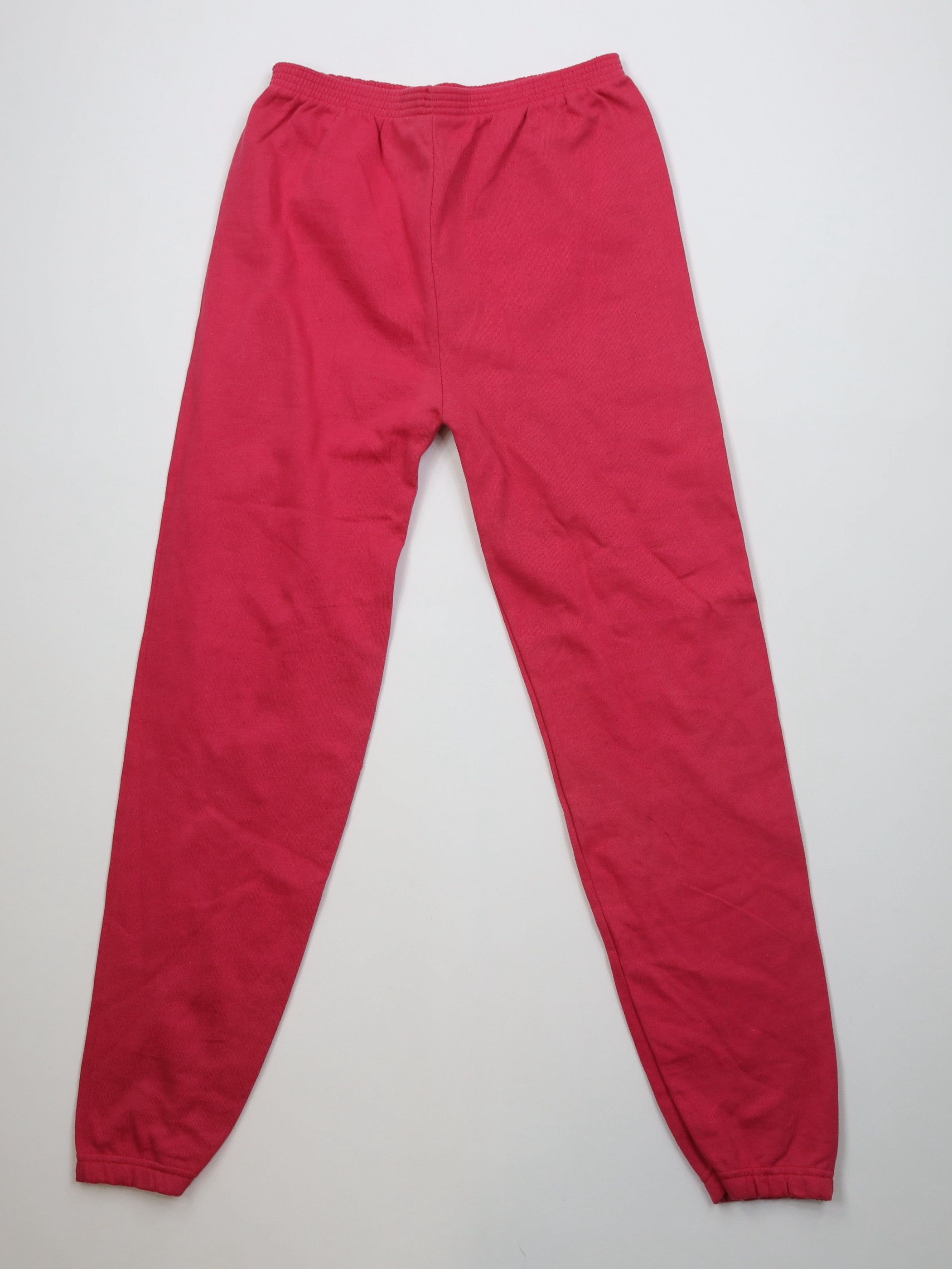 Vintage Vintage 70s Streetwear Cuffed Sweatpants Joggers Pink USA Size 29" - 8 Thumbnail