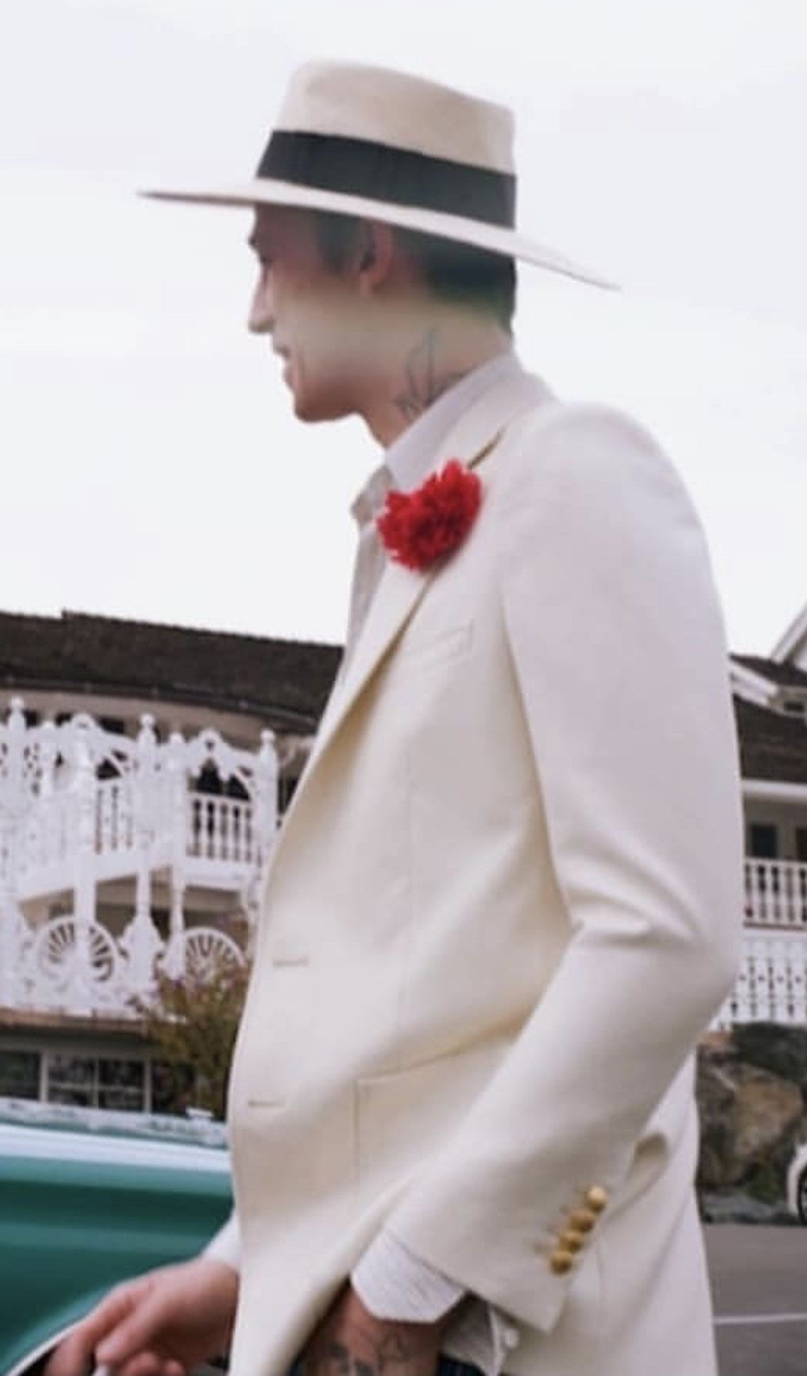 Vintage IVORY GRAIN DE POUDRE LE SMOKING TUXEDO JACKET Size 48R - 16 Thumbnail