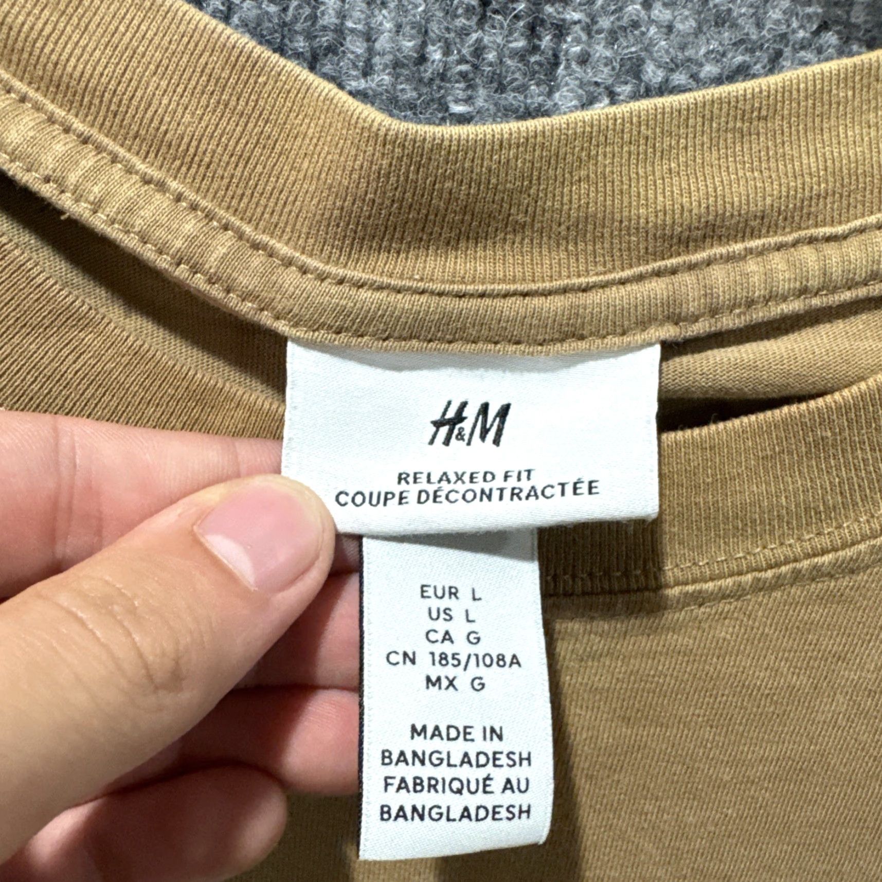 H&M H&M Waucoba Relaxed Fit Brown Short Sleeve T-Shirt L Mens Size Large HTF Size US L / EU 52-54 / 3 - 7 Thumbnail