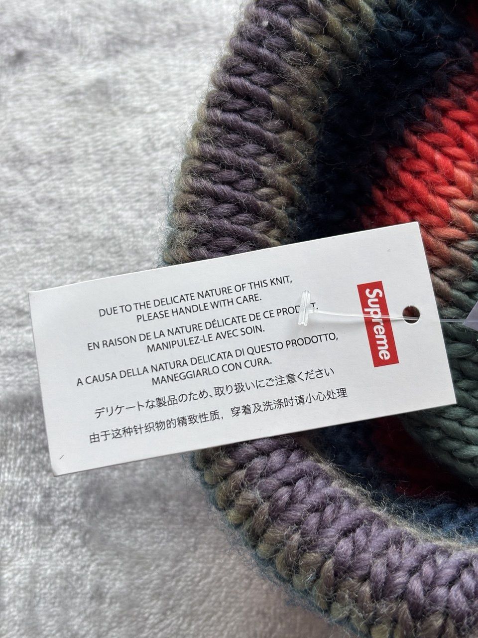 Supreme Supreme Ombré Stripe Beanie Navy Size ONE SIZE - 10 Thumbnail