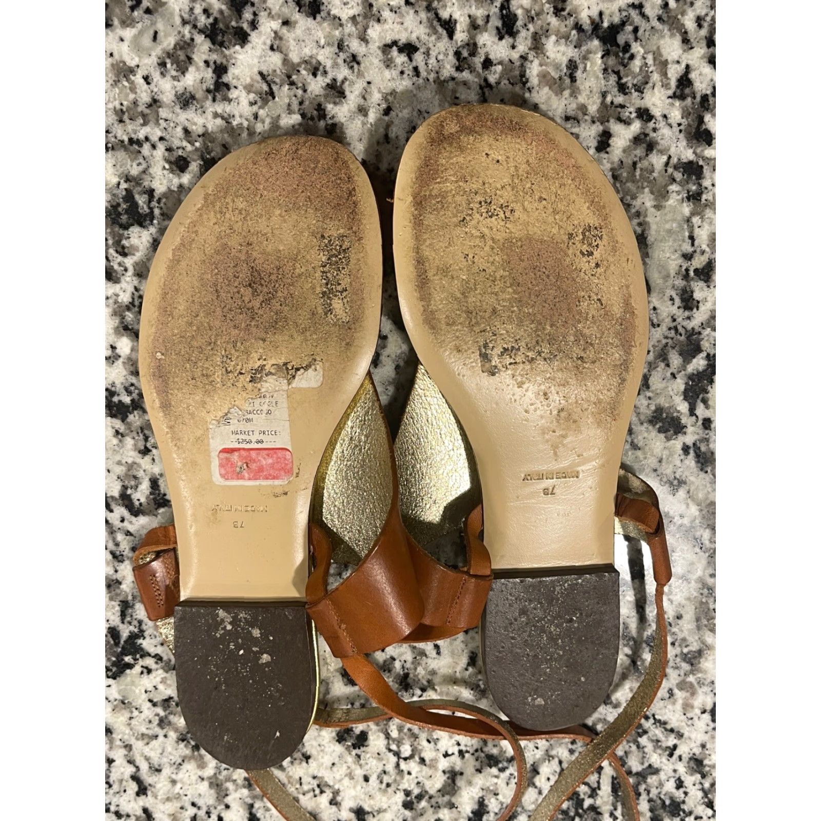 Diane von Furstenberg Diane von Furstenberg MITZI Sandal Women 7 Brown Strappy Leather Shoes Size US 7 / IT 37 - 4 Thumbnail
