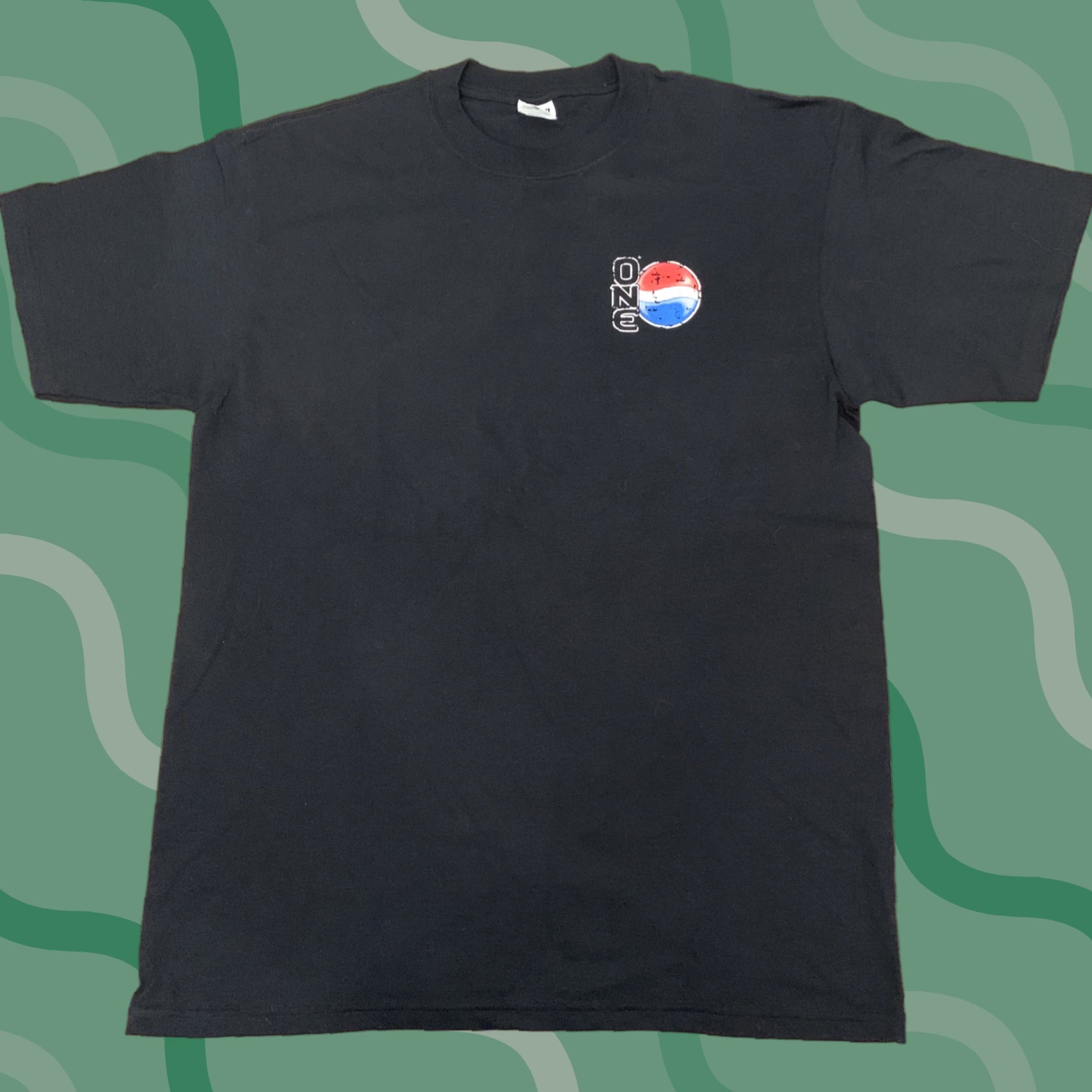 Vintage VINTAGE Pepsi One T-Shirt Short Sleeve Size L Black Mens Size US L / EU 52-54 / 3 - 1 Thumbnail