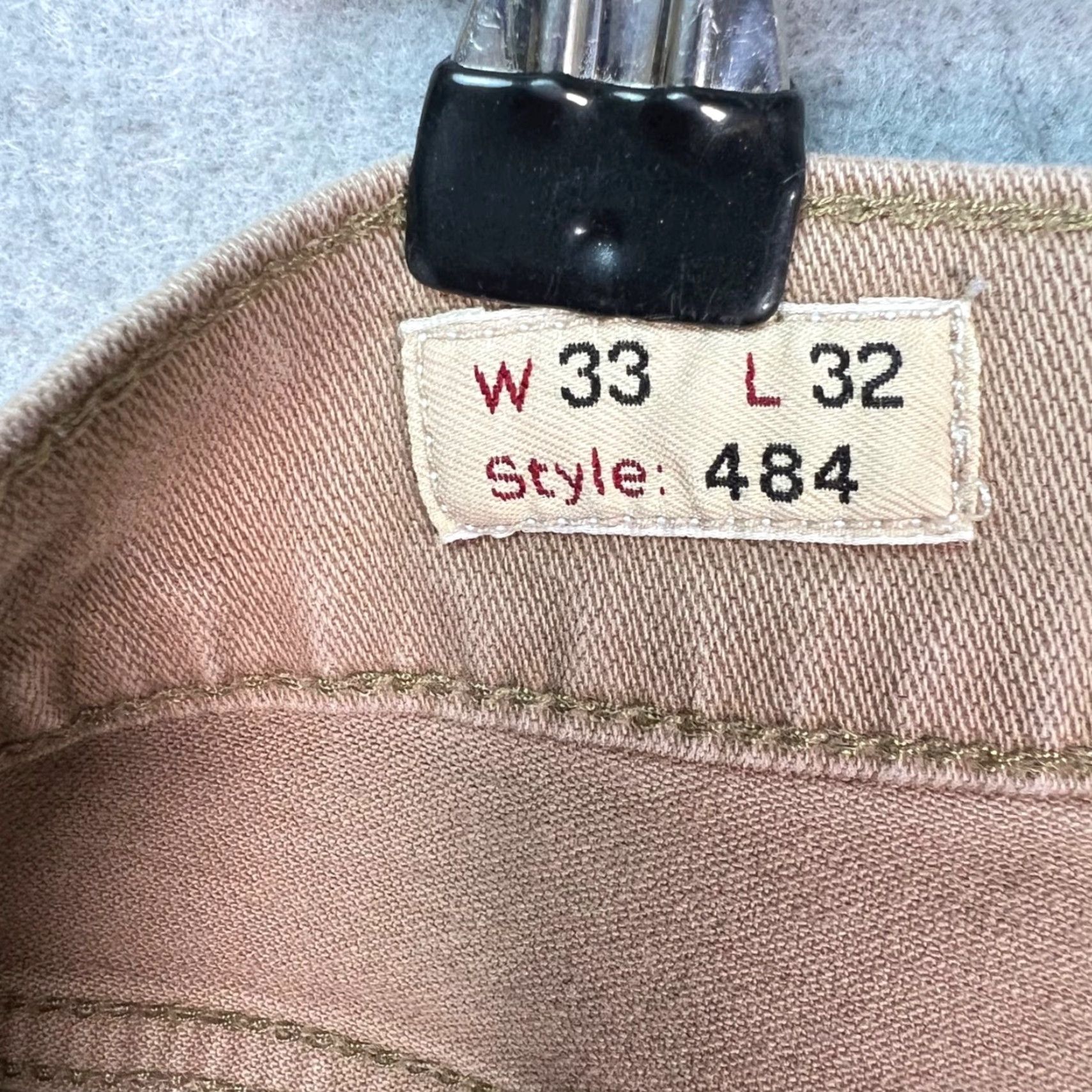 J.Crew J.CREW Slim Fit Pants Beige Stretch Cotton Blend 33 x 29 Mens Chino Straight Front Pocket Slah/Bayonet? Size US 33 - 4 Thumbnail