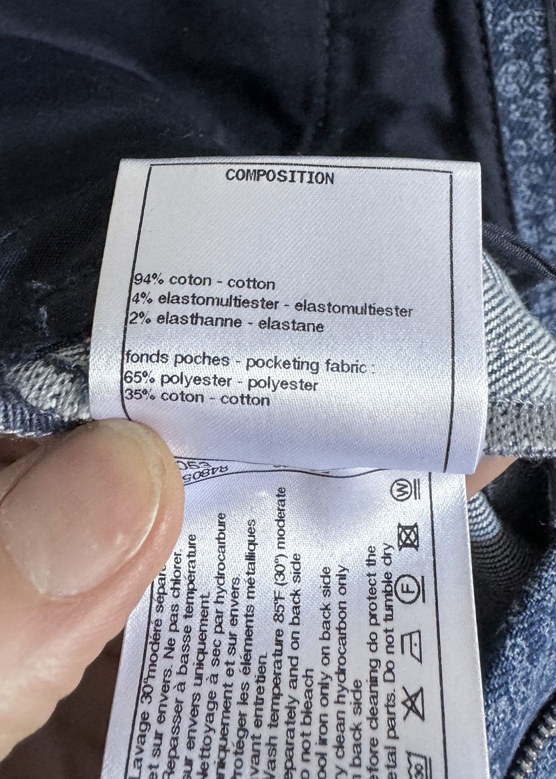 Chanel Chanel 2021 Mini CC Camelia Print Blue Denim Jeans Size 28" / US 6 / IT 42 - 11 Thumbnail