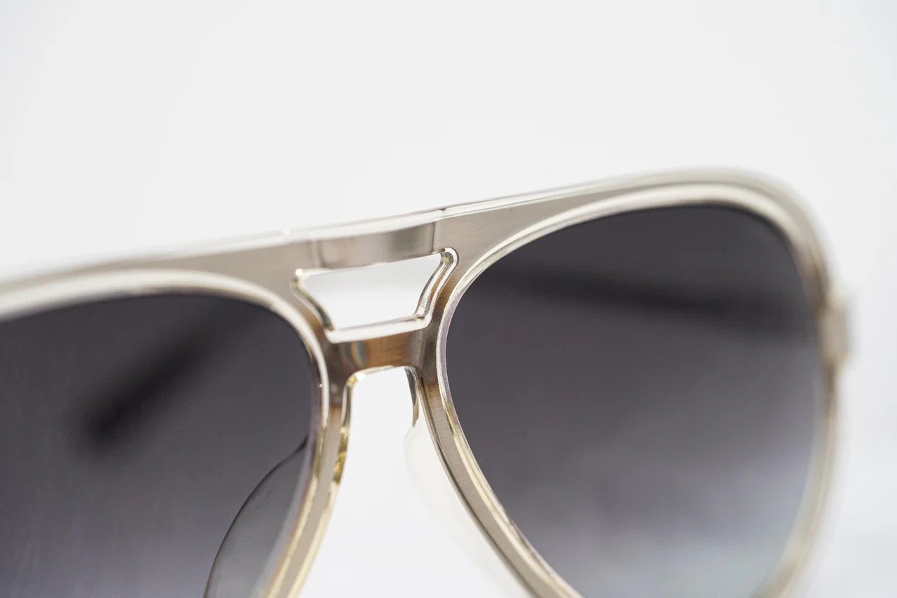 Dior Kris Van Assche Aviator Sunglasses Clear Dark Grey Size ONE SIZE - 6 Thumbnail