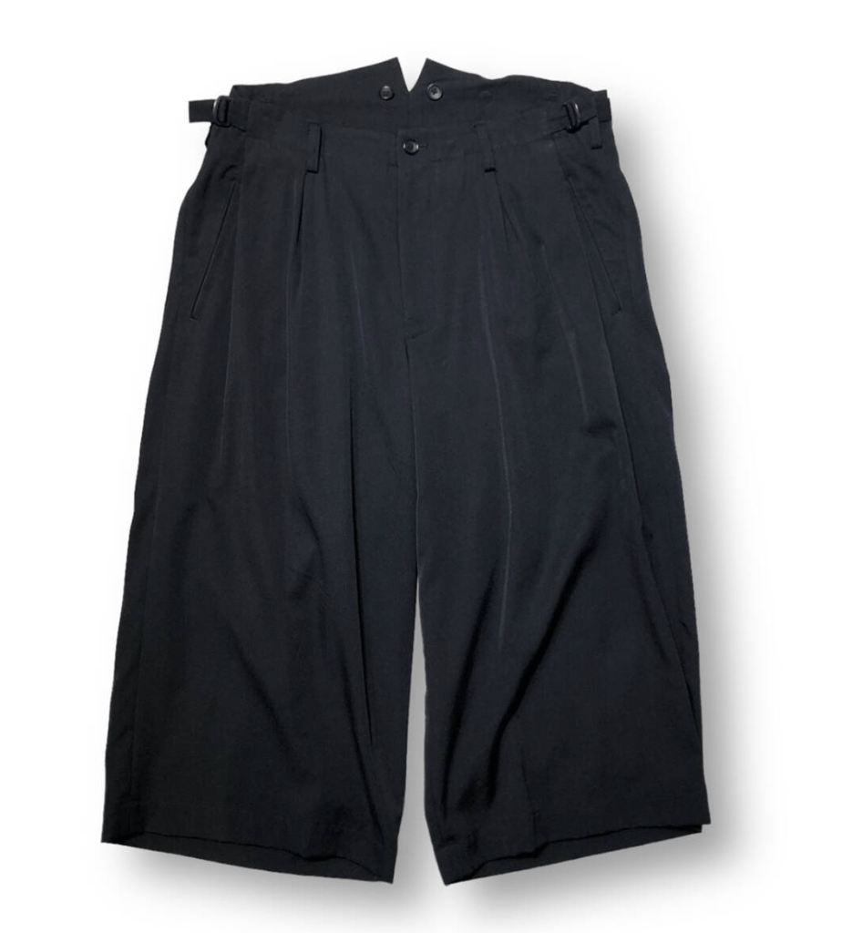Yohji Yamamoto Yohji Yamamoto Pour Homme Wool Cropped Wide Suspender Pants Size US 30 / EU 46 - 7 Thumbnail