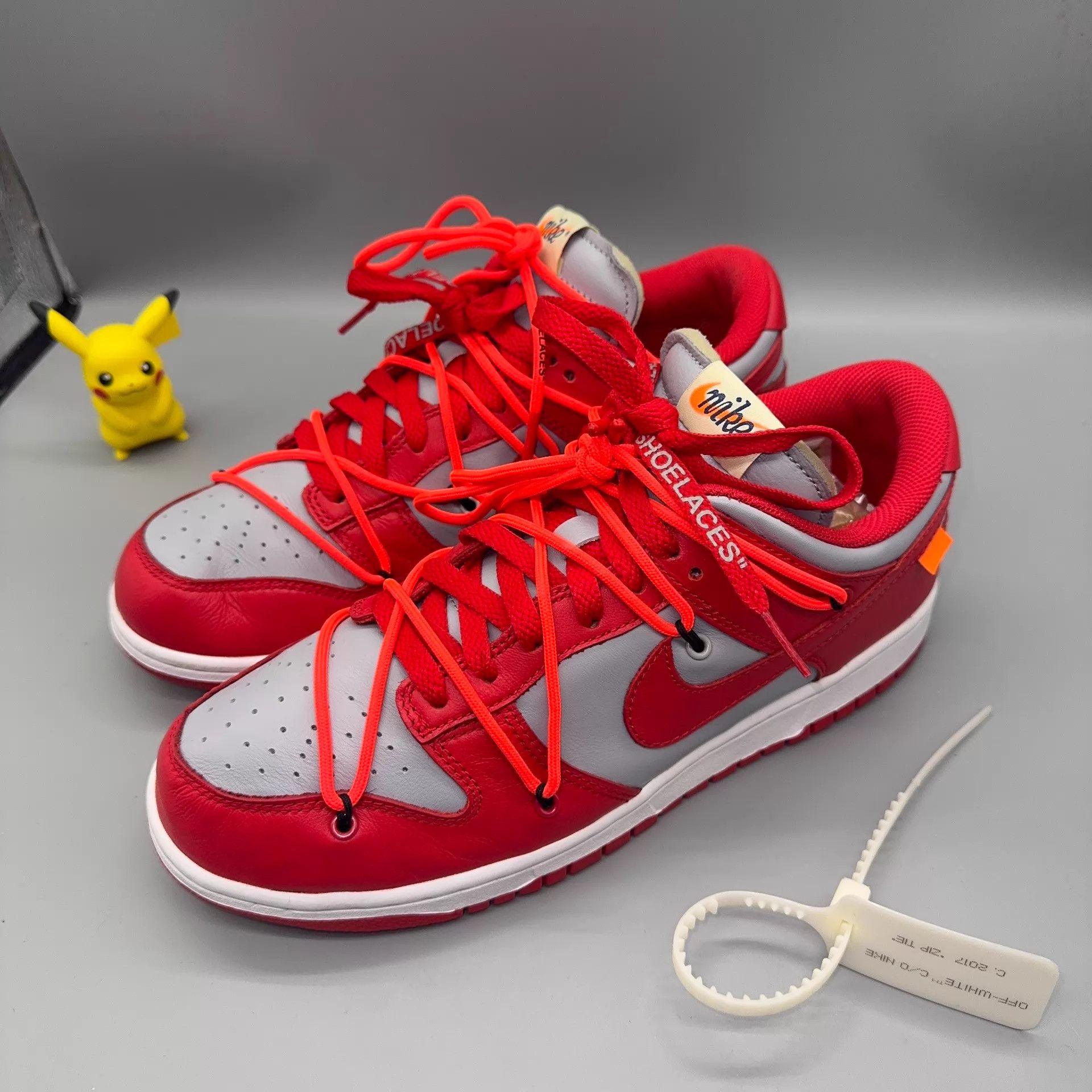 Nike Nike Dunk Off-White Red 42 Size US 9 / EU 42 - 1 Thumbnail