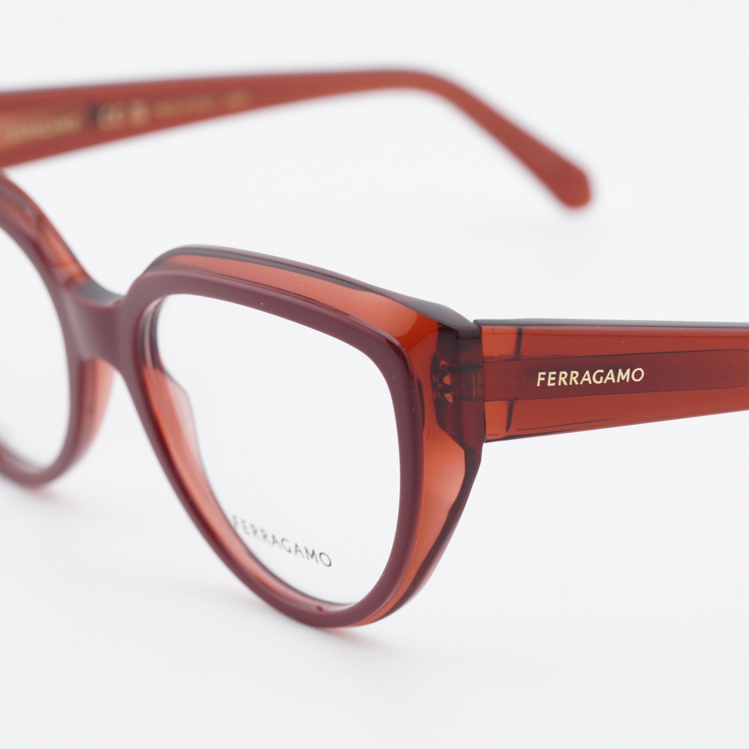 Salvatore Ferragamo Salvatore Ferragamo SF2984 613 Eyeglasses Transparent Red 53 Size ONE SIZE - 2 Thumbnail