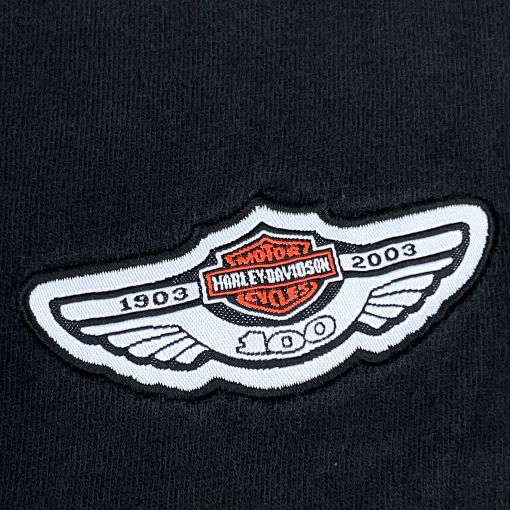 Harley Davidson VINTAGE Harley-Davidson Shirt Men XL Black Long Sleeve Tee Motorcycle 100 Years USA Y2K Mens Holiday 80s Retro Logo Graphic Print USA Hipster Classic Size US XL / EU 56 / 4 - 7 Thumbnail