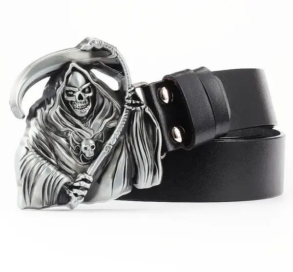 Leather Miyauchi x Kita Death Angle Buckle Pu Leather Belt Size ONE SIZE - 7 Thumbnail