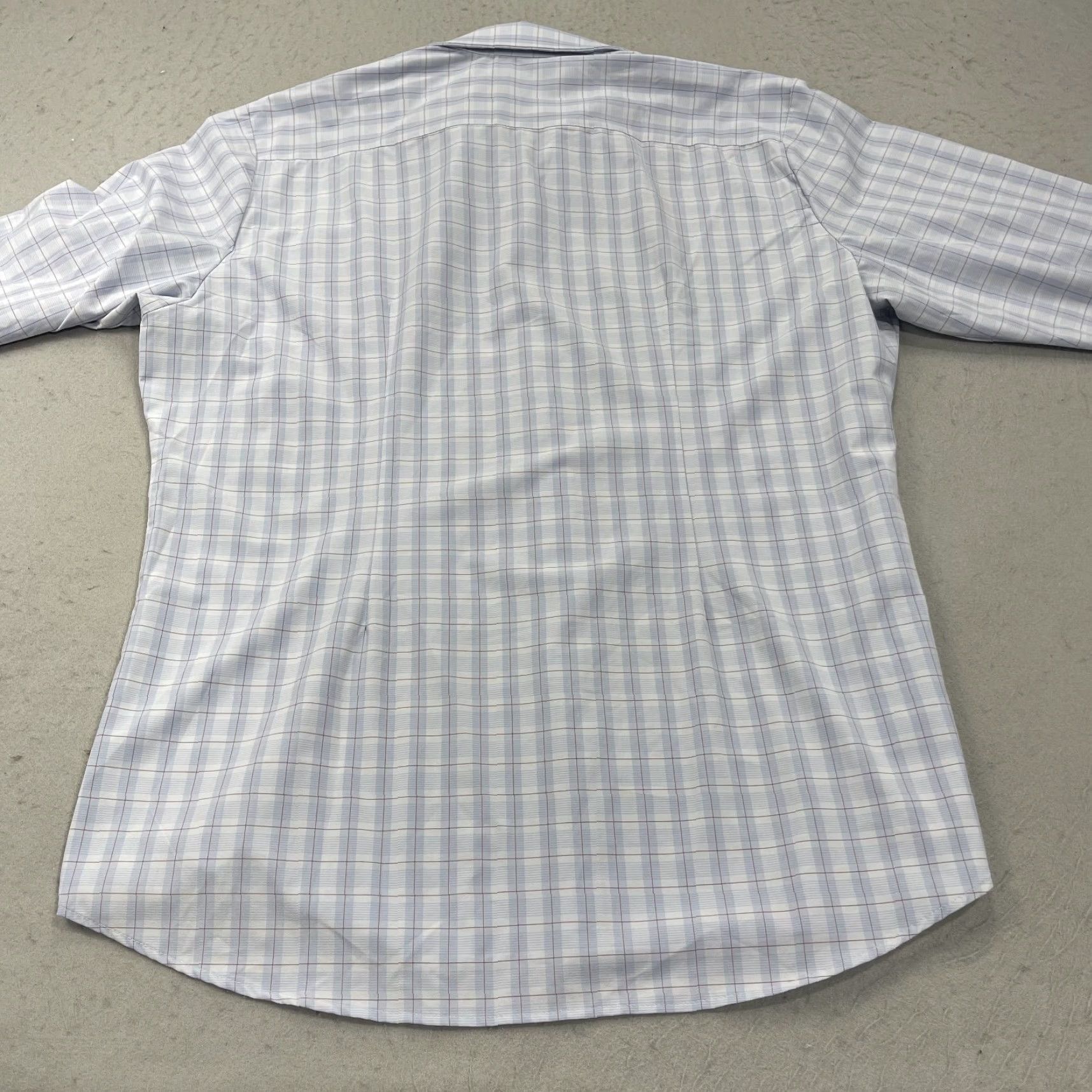 Mizzen+Main Mizzen+Main Shirt Mens 2XL Trim Fit Blue Plaid Check Leeward Stretch Casual, Button-Up, Classic Preppy, Summer, Spring, Fall, Mens, Blue, 2XL Size US XXL / EU 58 / 5 - 5 Thumbnail