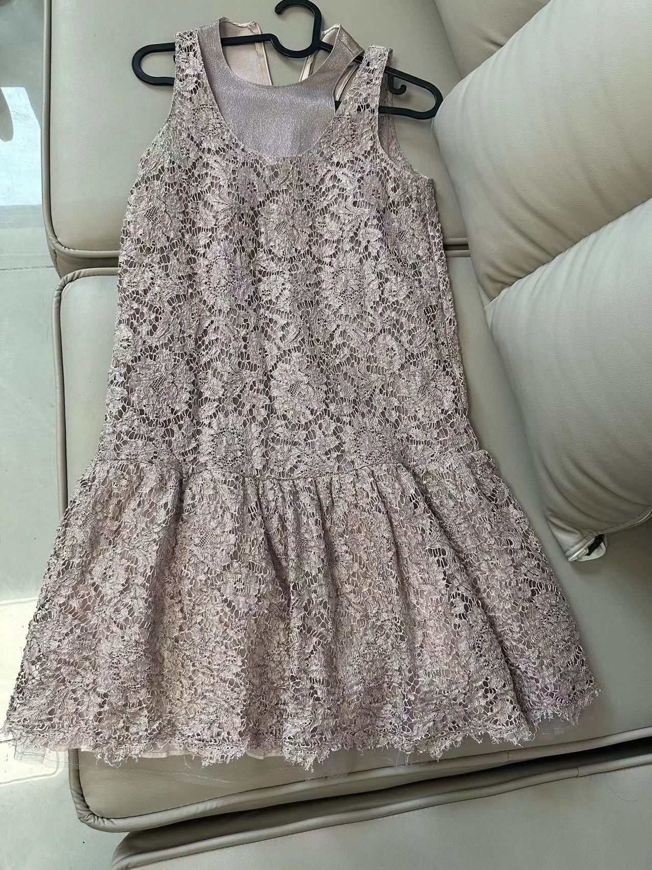 Valentino Valentino Pale Purple Lace Dress Size XS / US 0-2 / IT 36-38 - 1 Thumbnail