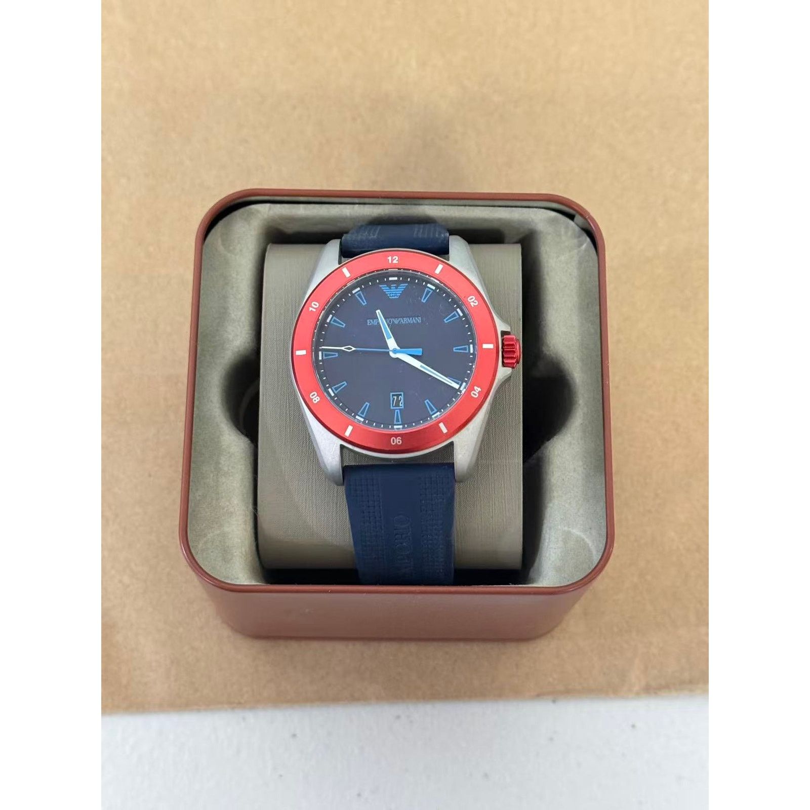 Emporio Armani Emporio Armani Sigma AR11217 Men's Watch With Blue Dial Blue Size 44 - 1 Thumbnail