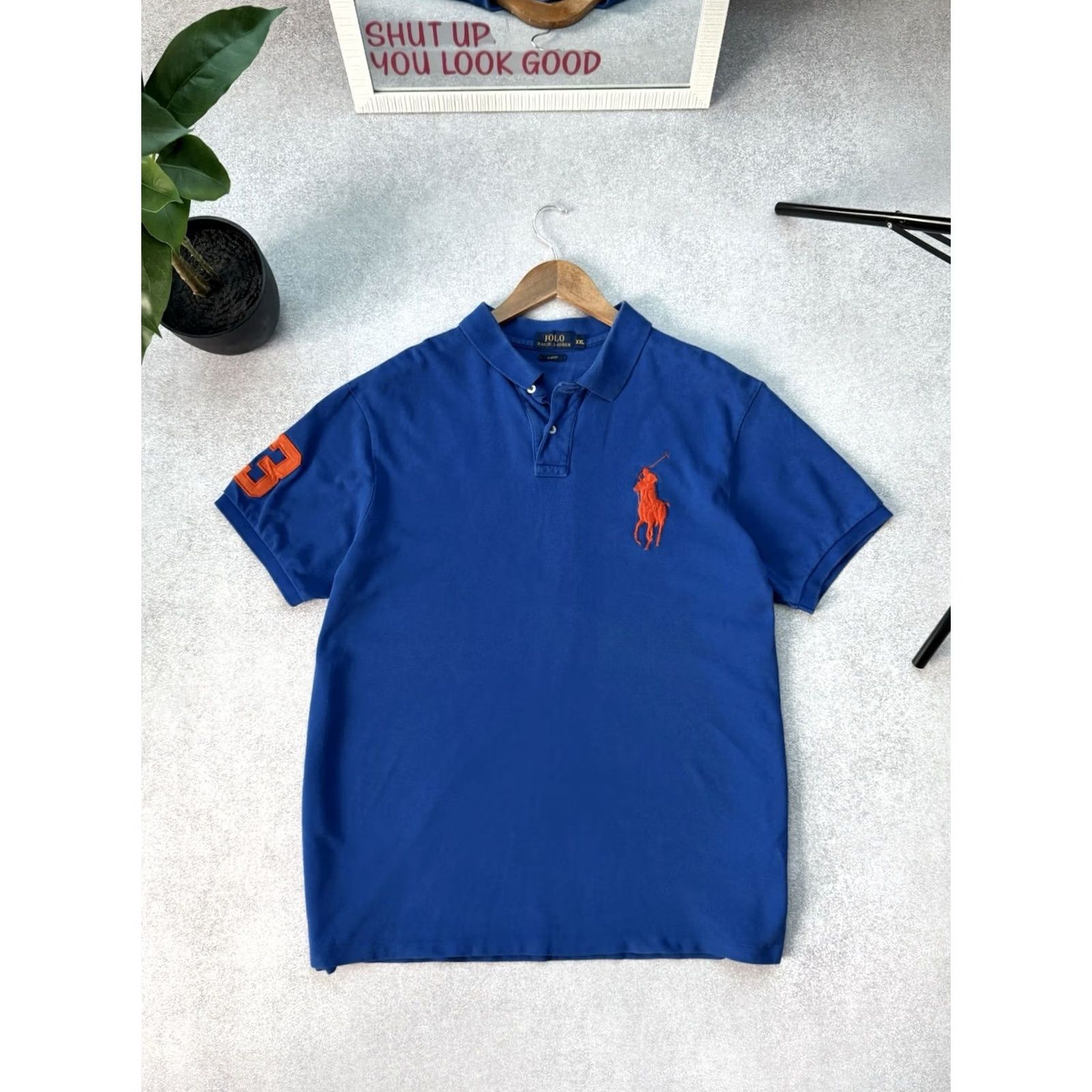 Polo Ralph Lauren VINTAGE Polo Ralph Lauren Polo Shirt Blue XXL Men 90s Chief Keef Style Polo Ralph Lauren Big Pony Polo Shirt Size US XXL / EU 58 / 5 - 2 Thumbnail
