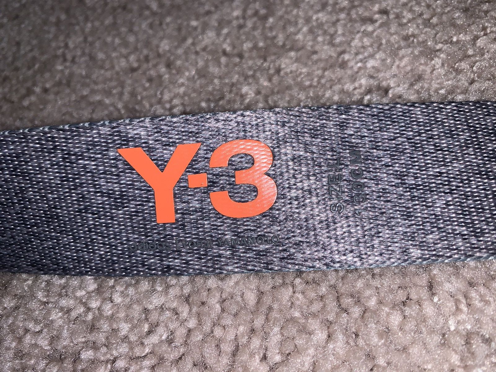 Yohji Yamamoto Y-3 LOGO INK SPECKLE WEB BELT SIZE L Size ONE SIZE - 2 Thumbnail