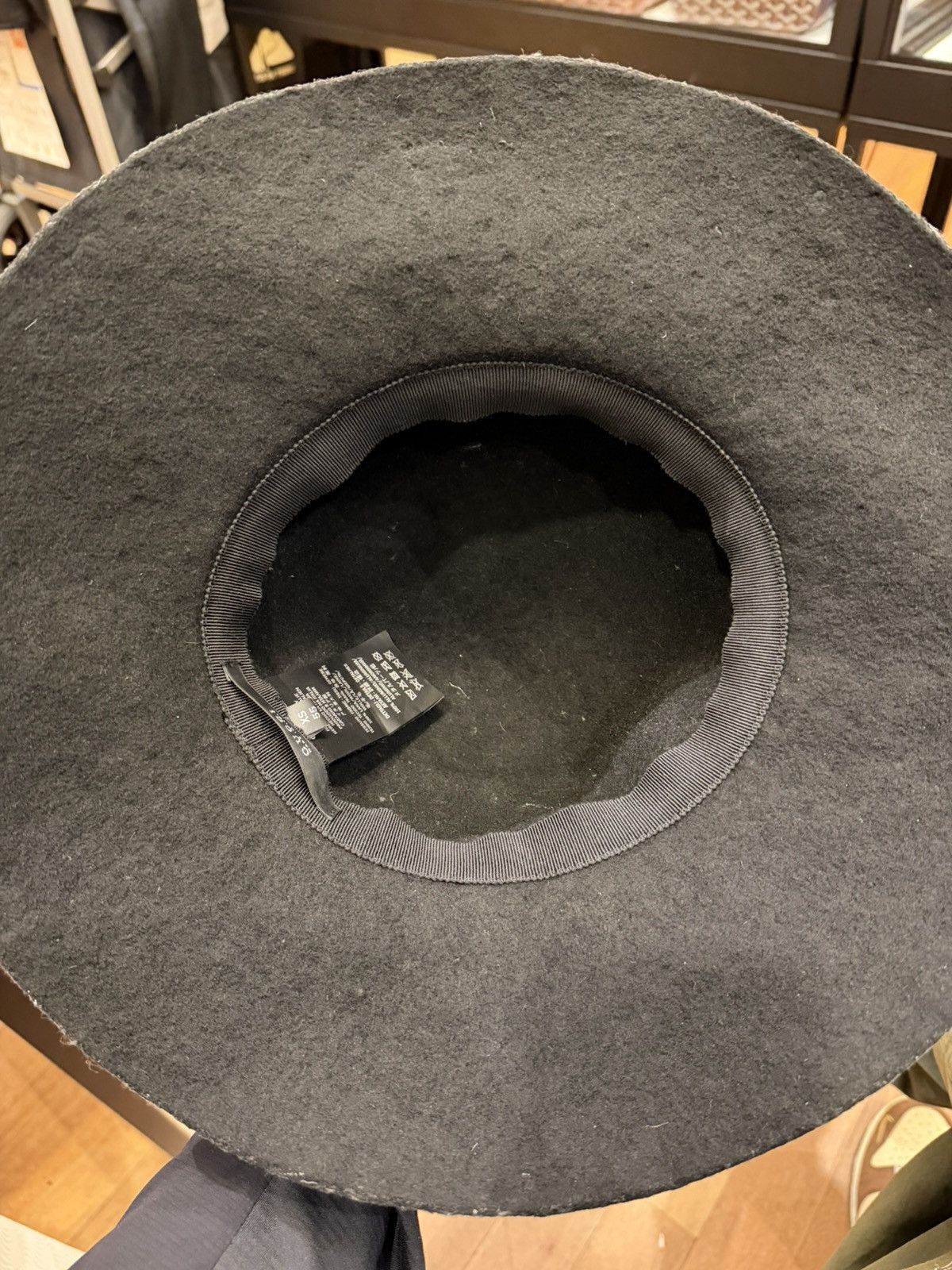 Gucci Gucci Studded Wool-Felt Wide Brim Hat- Black Size ONE SIZE - 4 Thumbnail