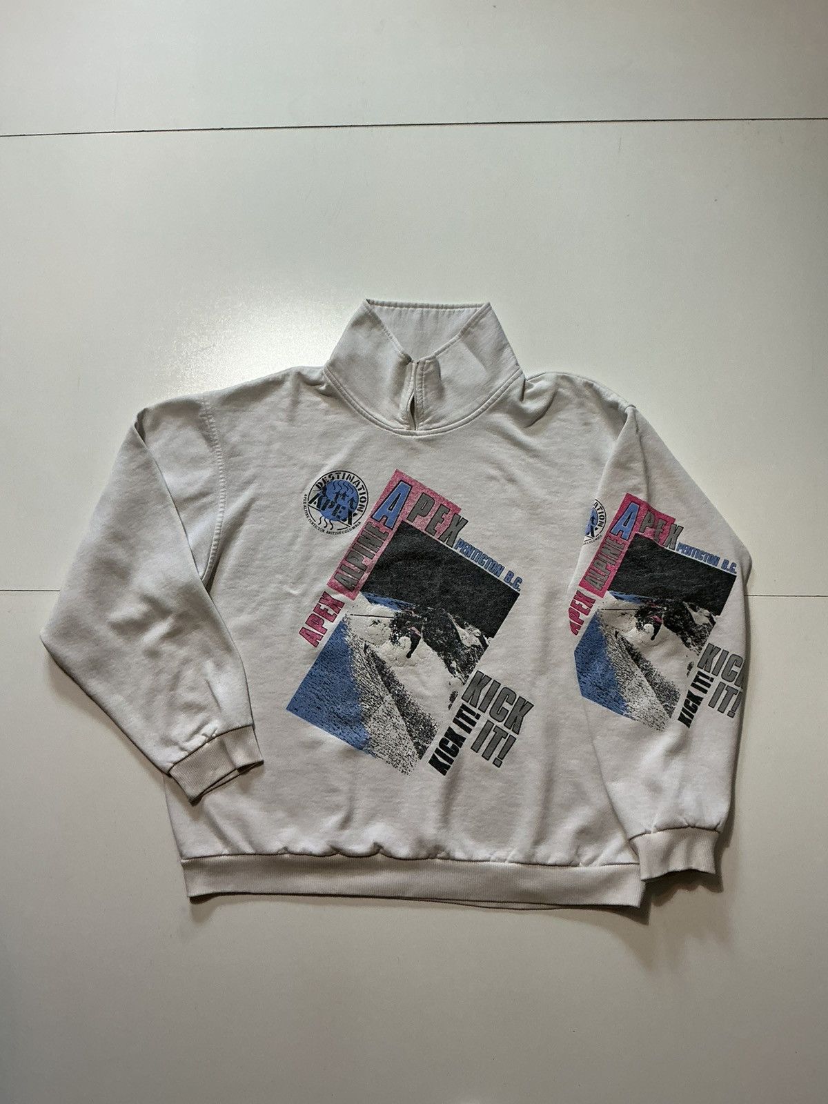 Vintage Vintage Apex Alpine Ski Snowboarding Penticion Sweatshirt Size US XL / EU 56 / 4 - 1 Thumbnail