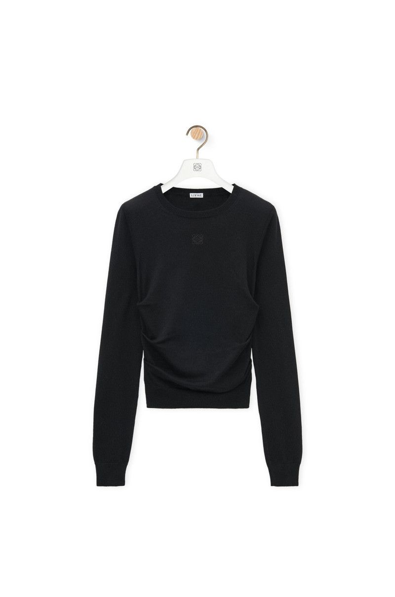 Loewe o1in1g0426 Draped Sweater in Black Size XL / US 12-14 / IT 48-50 - 1 Thumbnail