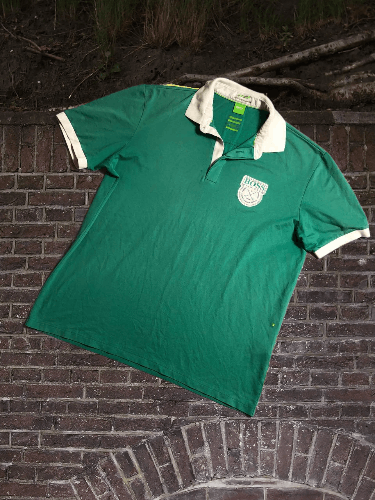 Hugo Boss Mens Hugo Boss luxury polos T-shirt tee Green XL Size US XL / EU 56 / 4 - 1 Thumbnail