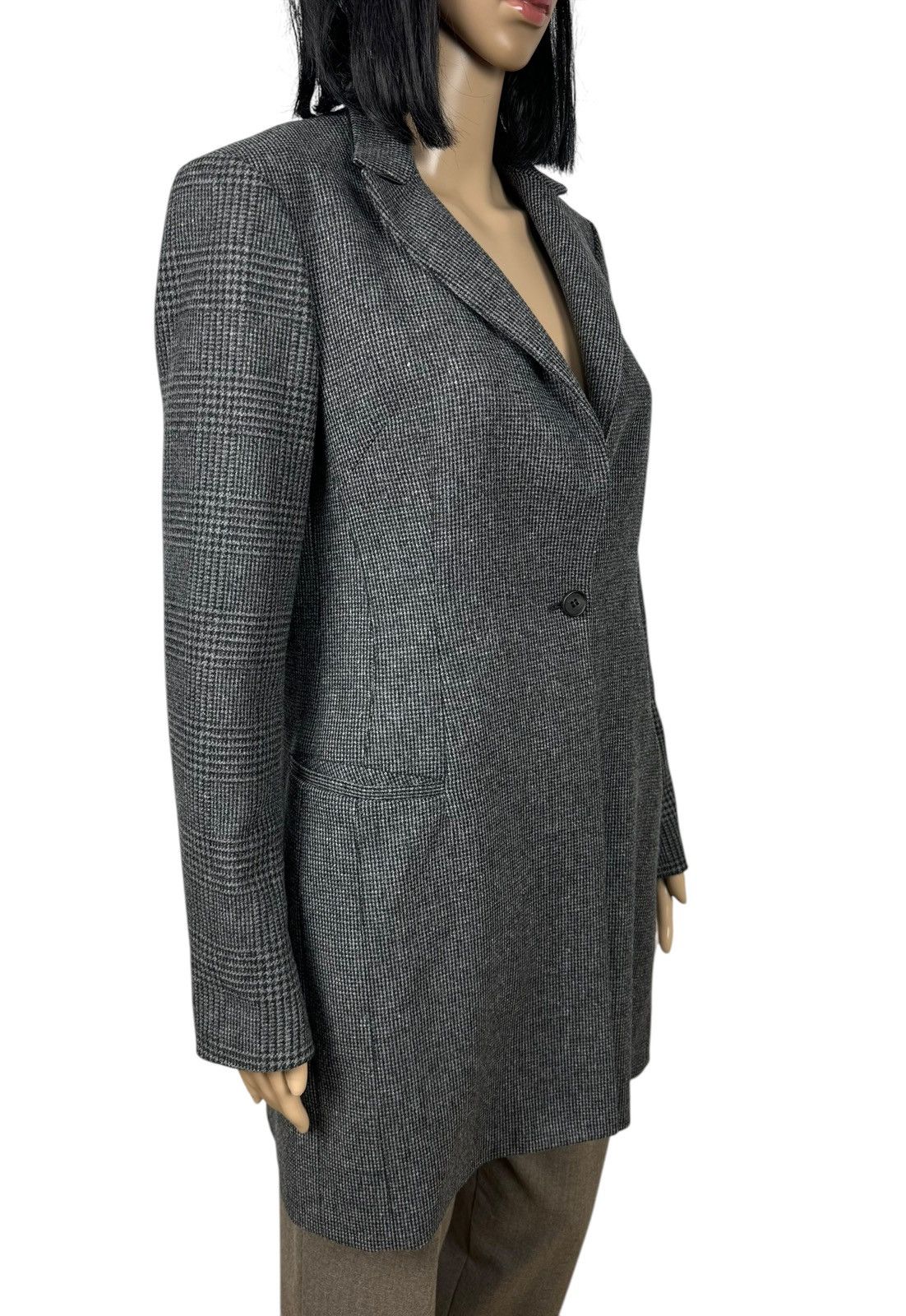 Allsaints All Saints Wool Coat 1 Button Plaid Sleeves size US6 EU38 Size M / US 6-8 / IT 42-44 - 3 Thumbnail