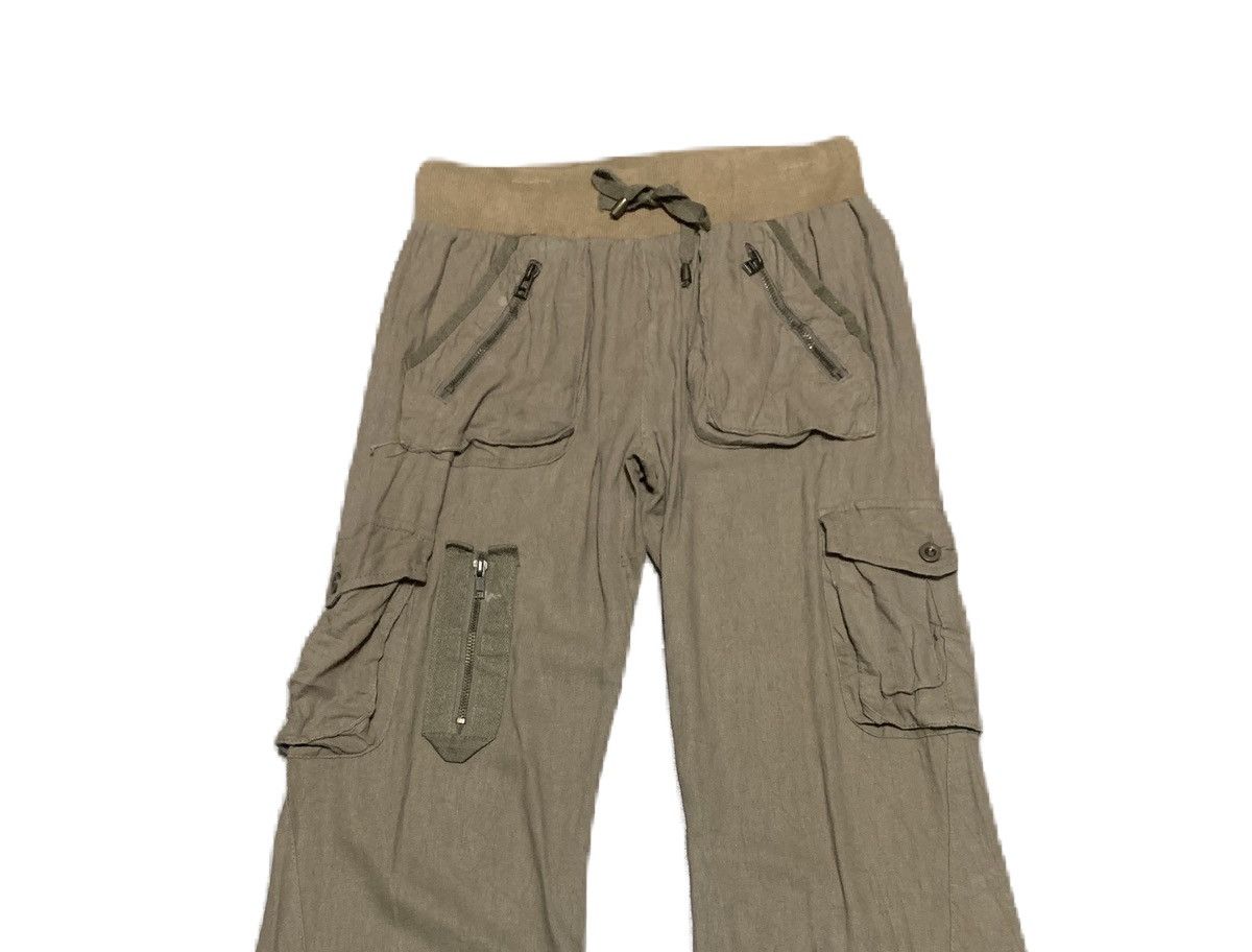 If Six Was Nine Vintage Bondage Style Flare Bootcut Cargo Pants Size US 27 - 4 Thumbnail