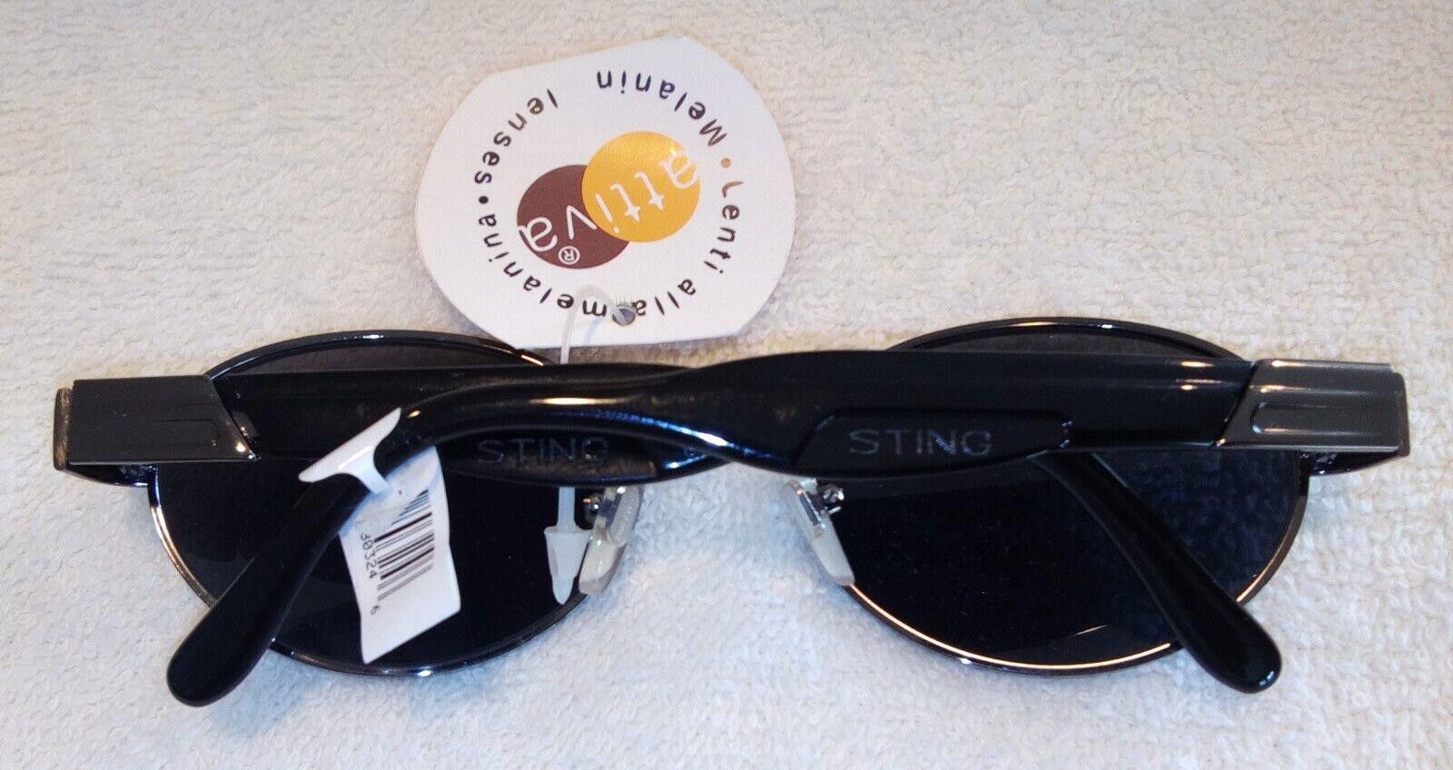 Designer STING Vintage Sunglasses Black Frame Retro Size ONE SIZE - 4 Thumbnail