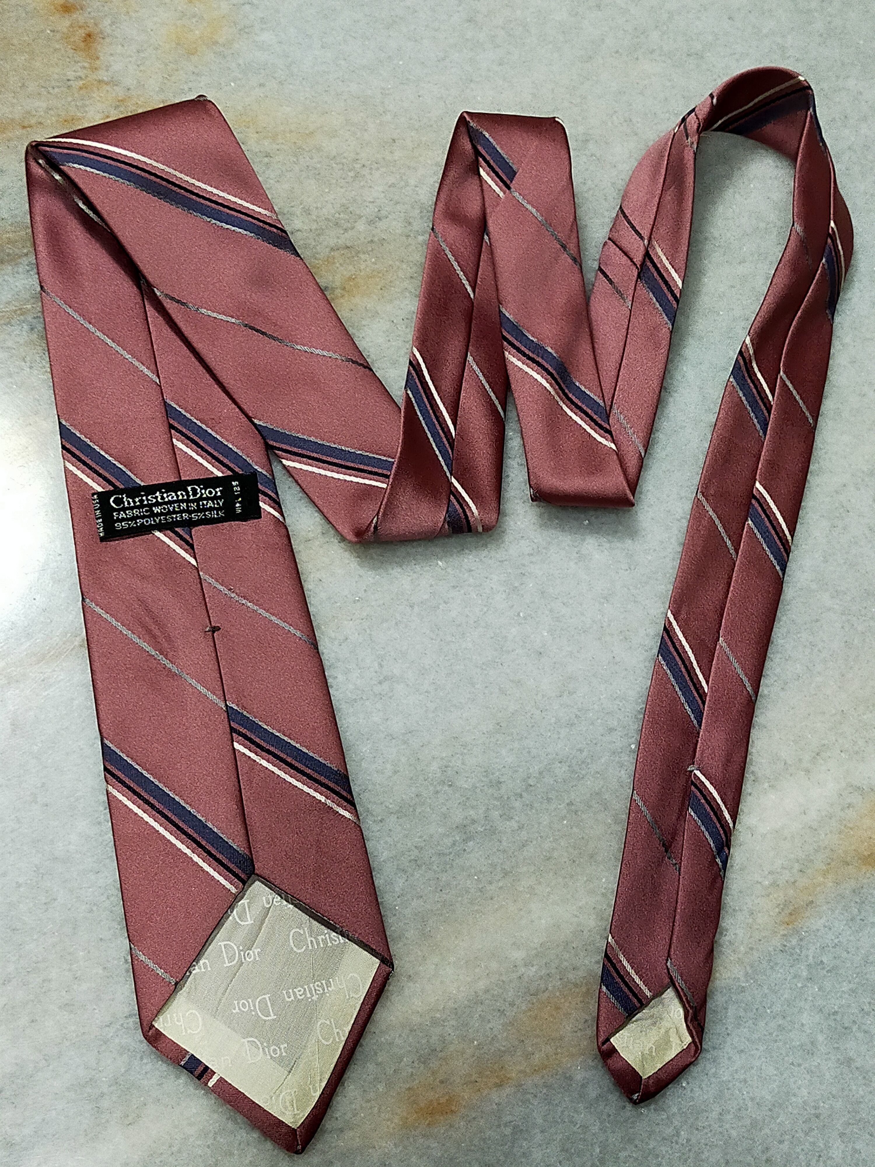 Christian Dior Monsieur × Designer CHRISTIAN DIOR MONSIEUR LUXURY PEACH SILK TIE Size ONE SIZE - 4 Thumbnail