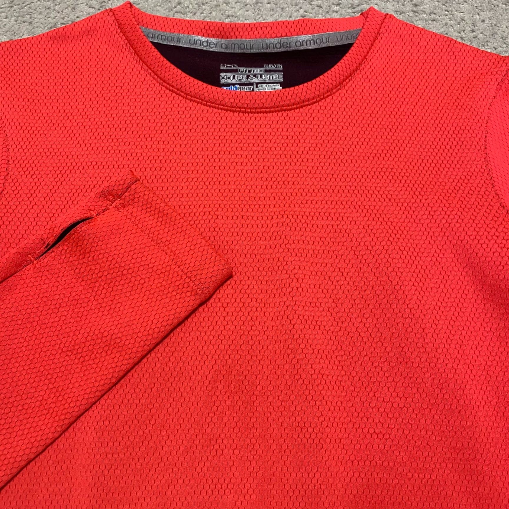 Under Armour Under Armour Womens Shirt Orange ColdGear Long Sleeve Pullover Outdoor Large Adult Womens Orange ColdGear Long Sleeve Shirt Size L / US 10 / IT 46 - 5 Thumbnail