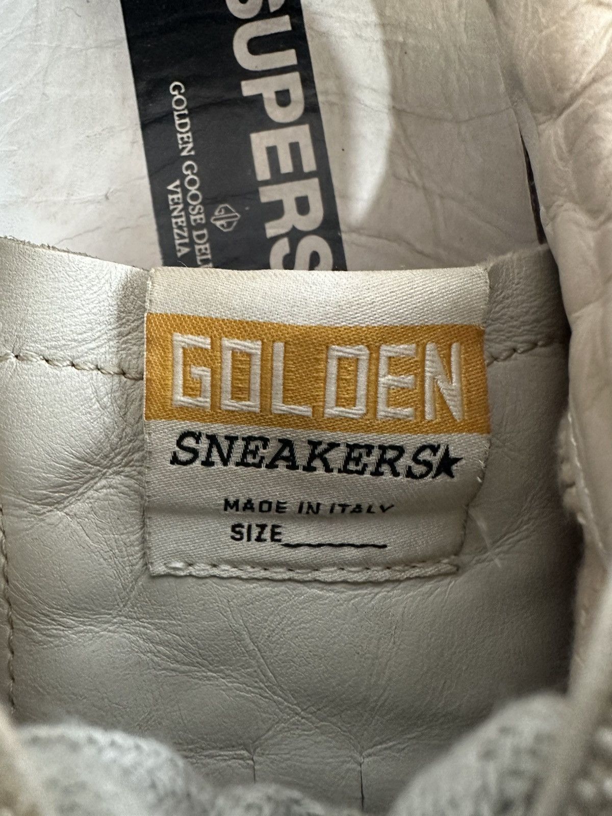 Golden Goose Golden Goose White Grey Leather Suede Superstar Sneaker Size US 7 / EU 40 - 9 Thumbnail