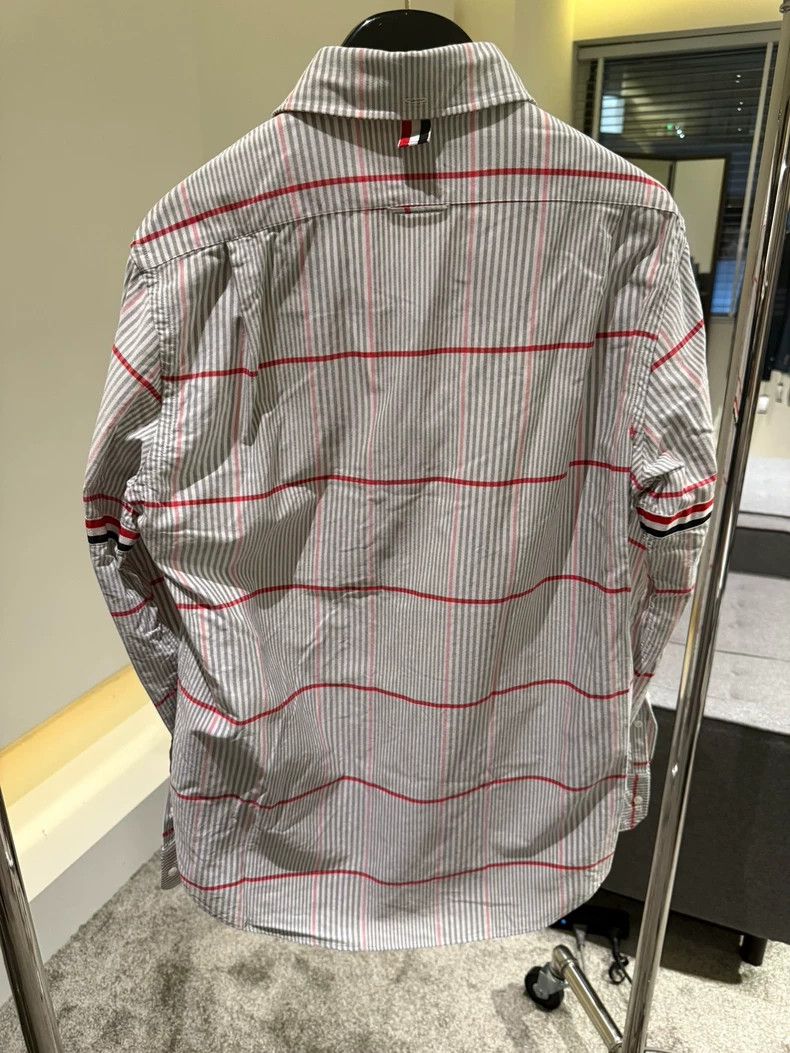 Thom Browne THOM BROWNE Check Twin Sleeves Shirt 2502-Nextarrow Size US L / EU 52-54 / 3 - 2 Thumbnail