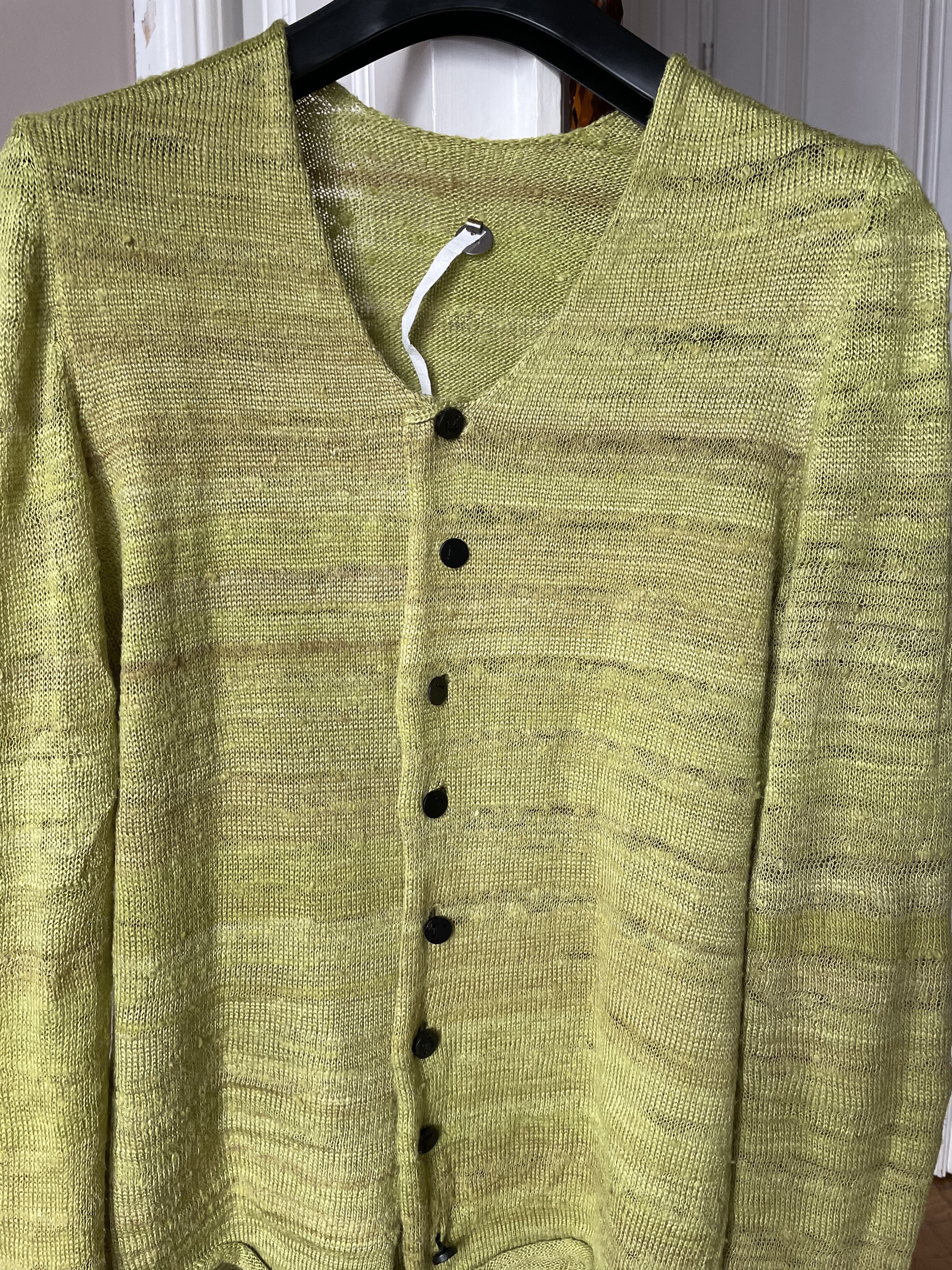 Label Under Construction LABEL UNDER CONSTRUCTION HANDSPUN SILK CARDIGAN SIZE-M Size US M / EU 48-50 / 2 - 8 Thumbnail