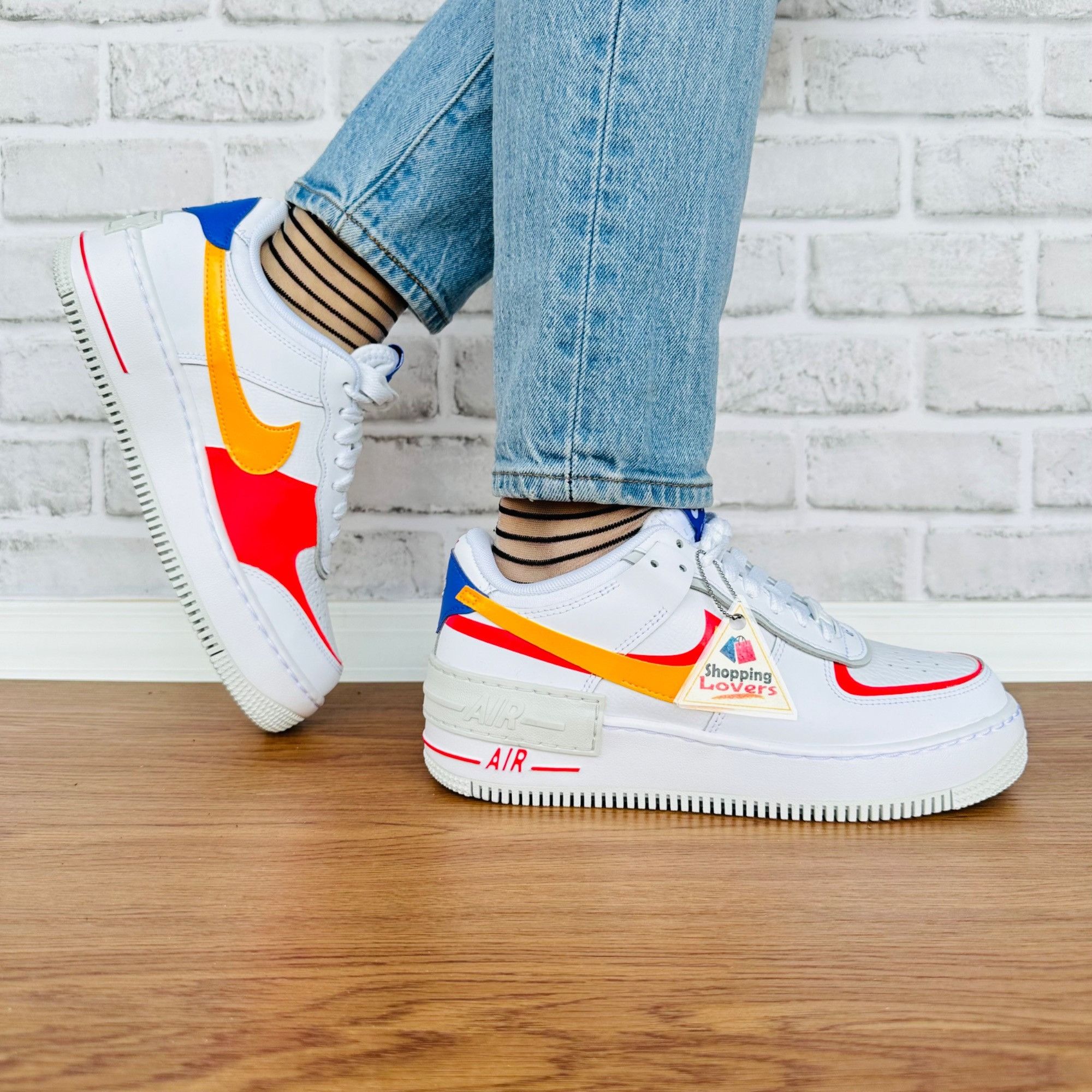 Nike ⭐Nike Air Force 1 Shadow 6.5 Womens Retro Shoes Sneakers Whi Size US 6.5 / IT 36.5 - 1 Thumbnail