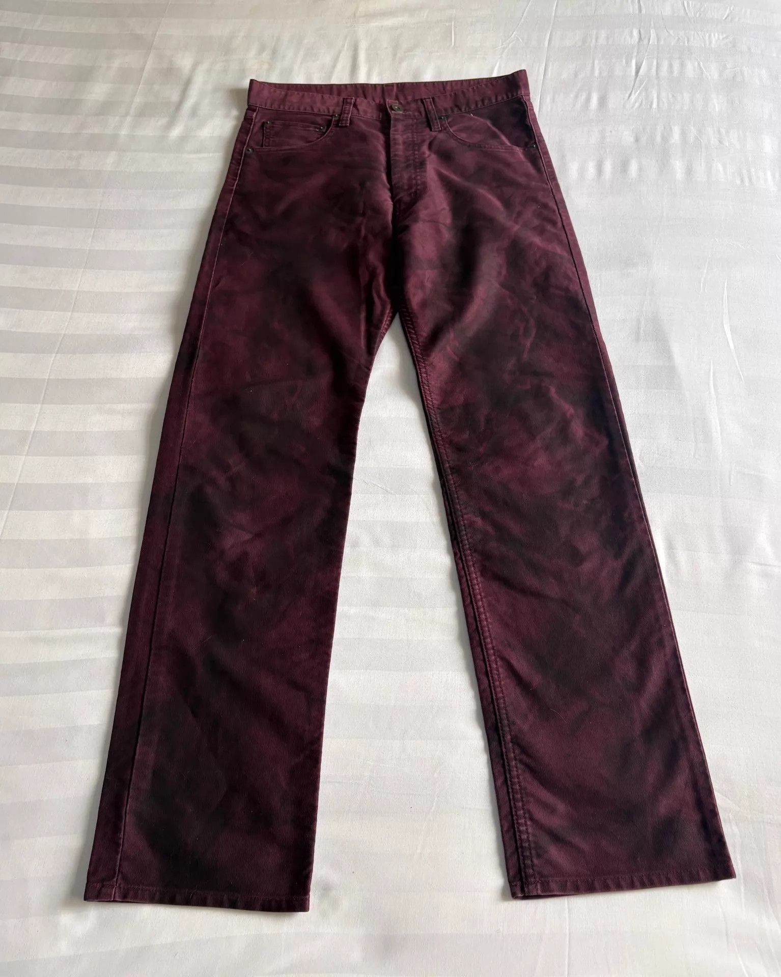 Tornado Mart Tornado Mart Vtg Visual Kei Dye Black/Red Pants Size US 32 / EU 48 - 1 Thumbnail