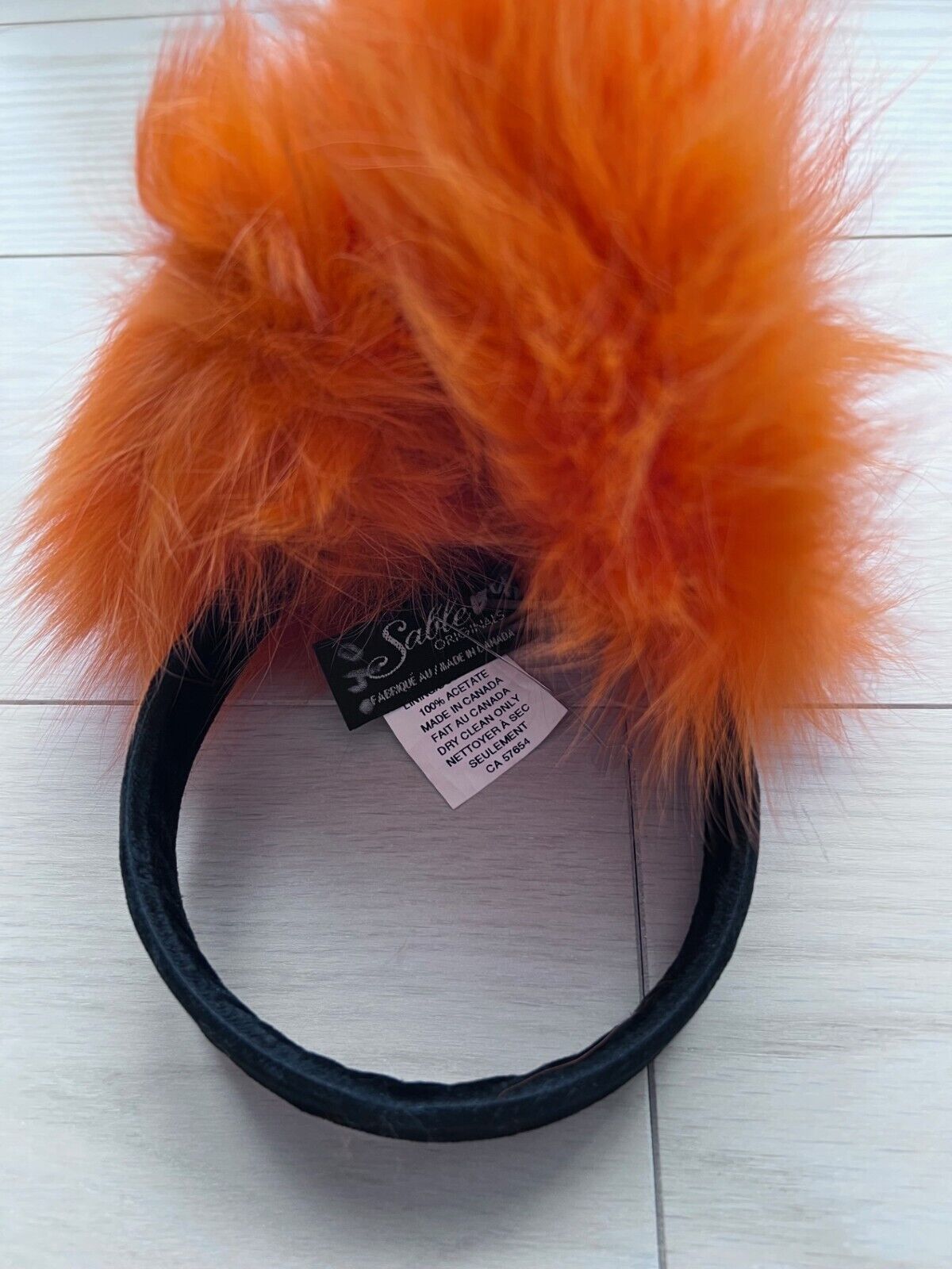 Other Sable Originals Fox Fur Foldable Ear Muffs Orange Size ONE SIZE - 3 Thumbnail
